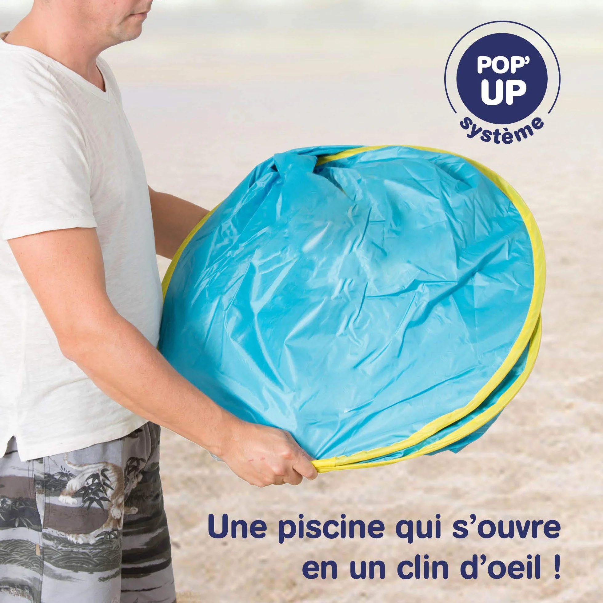 Ludi 2206 wielofunkcyjny basen z materiału z ochroną UV 50 muszla plażowa