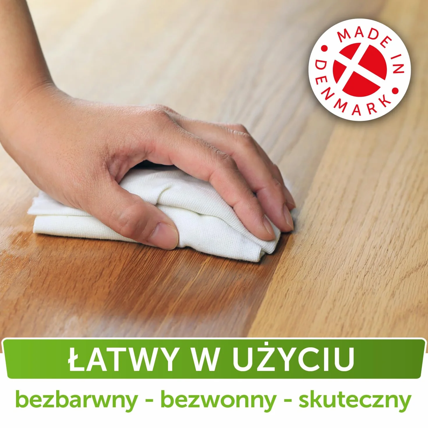 Nordicare Olej do pielegnacji mebli [500ml] bezbarwny Olej do konserwacji drewna. Dąb, buk, orzech, modrzew. Lazura do drewna na bazie oleju lnianego. Pokost lniany