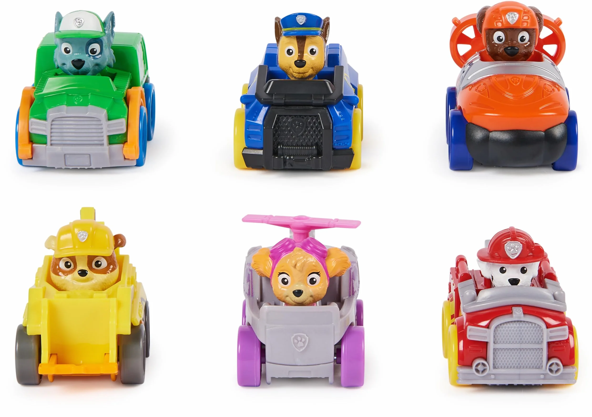 PAW Patrol Pup Squad Racers zestaw upominkowy z 6 pojazdami, zabawki dla chłopców i dziewczynek od 3 lat