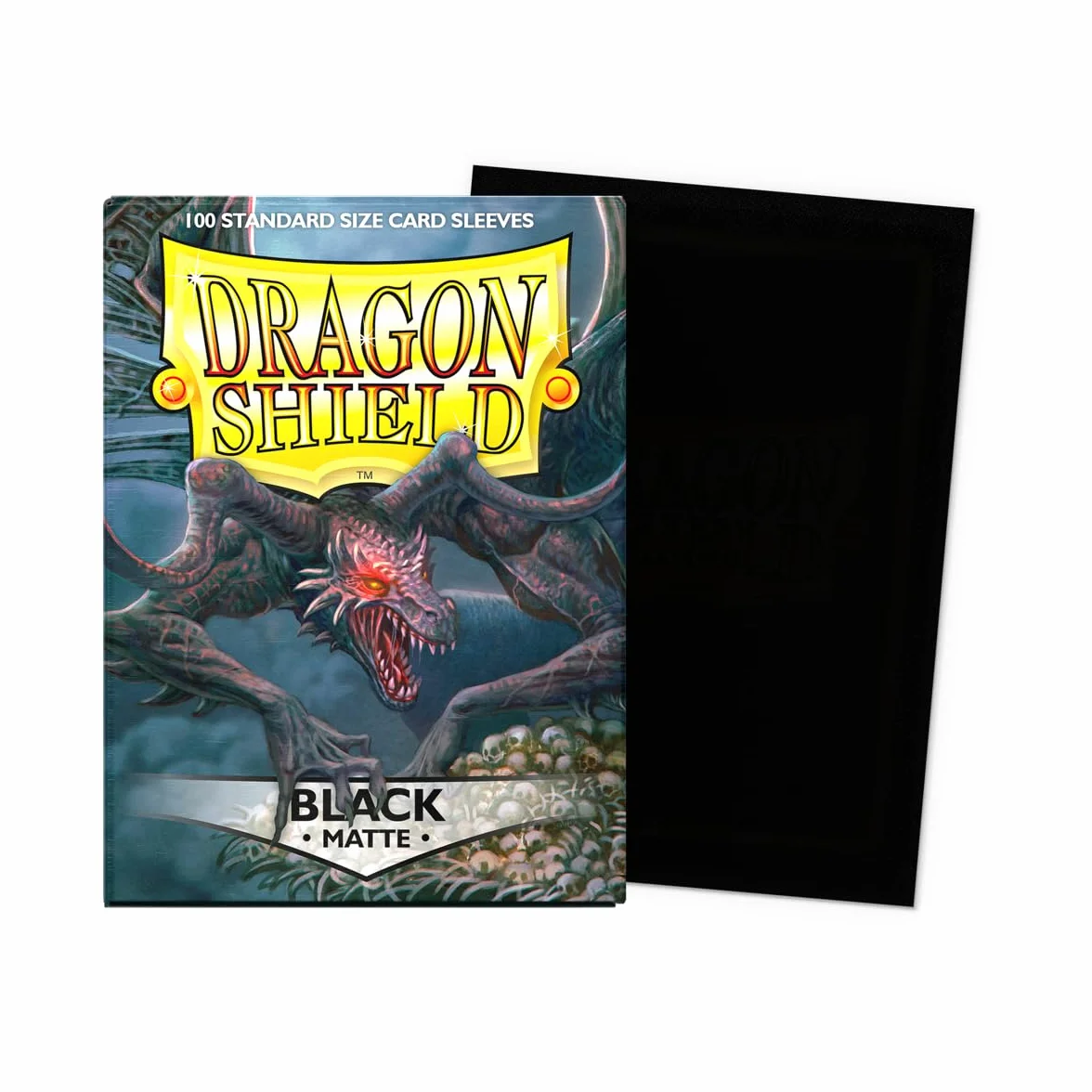 Dragon Shield Matte Standard Size Sleeves 100pk Black