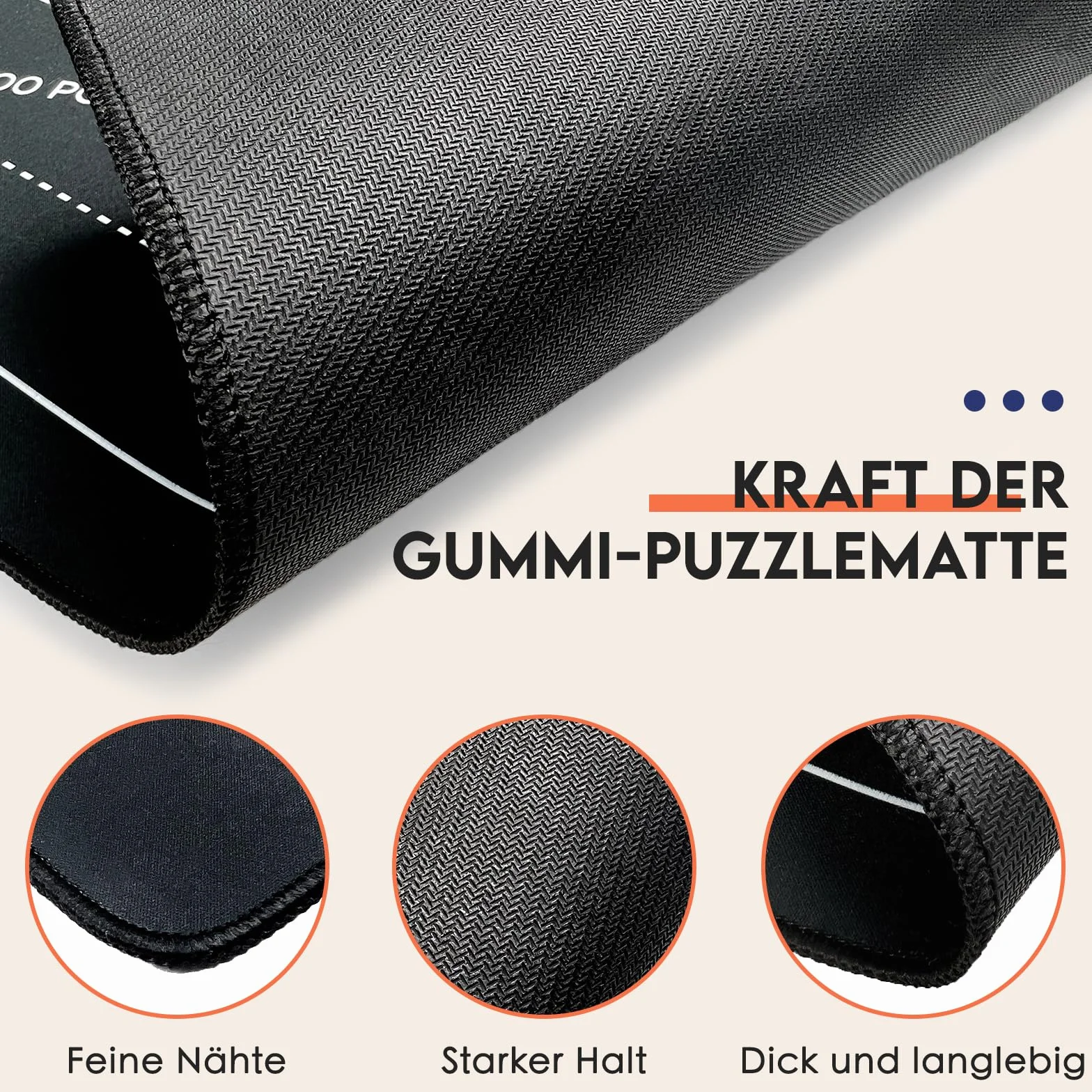Nariolar Maty puzzle, zestaw 2 mat z gumy i filcu, na 500/1000/1500 elementów, praktyczne akcesoria do przechowywania i transportu puzzli