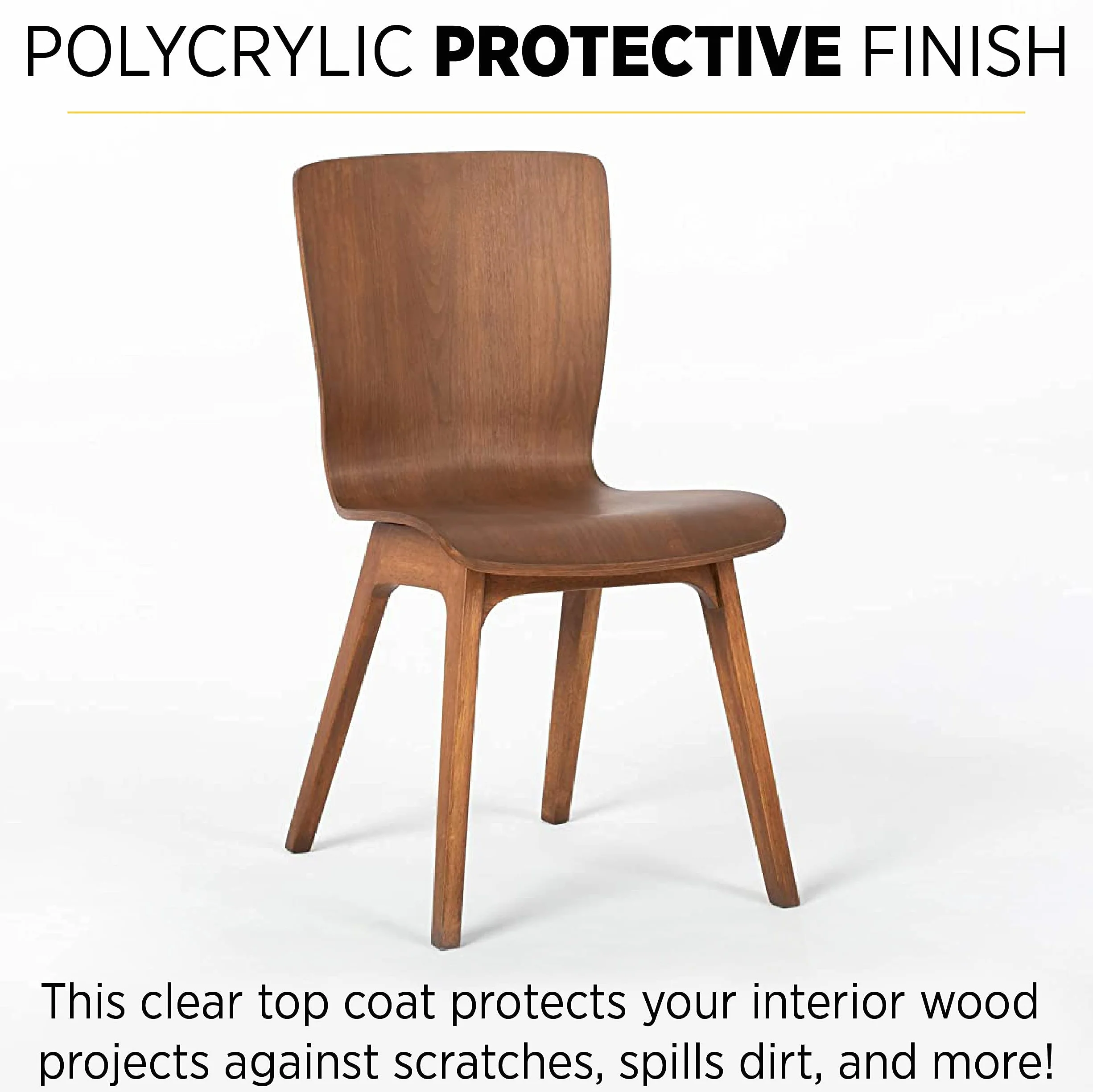 Polycrylic Protective Finish, Semi-Gloss Clear, .5-Pint -244444444