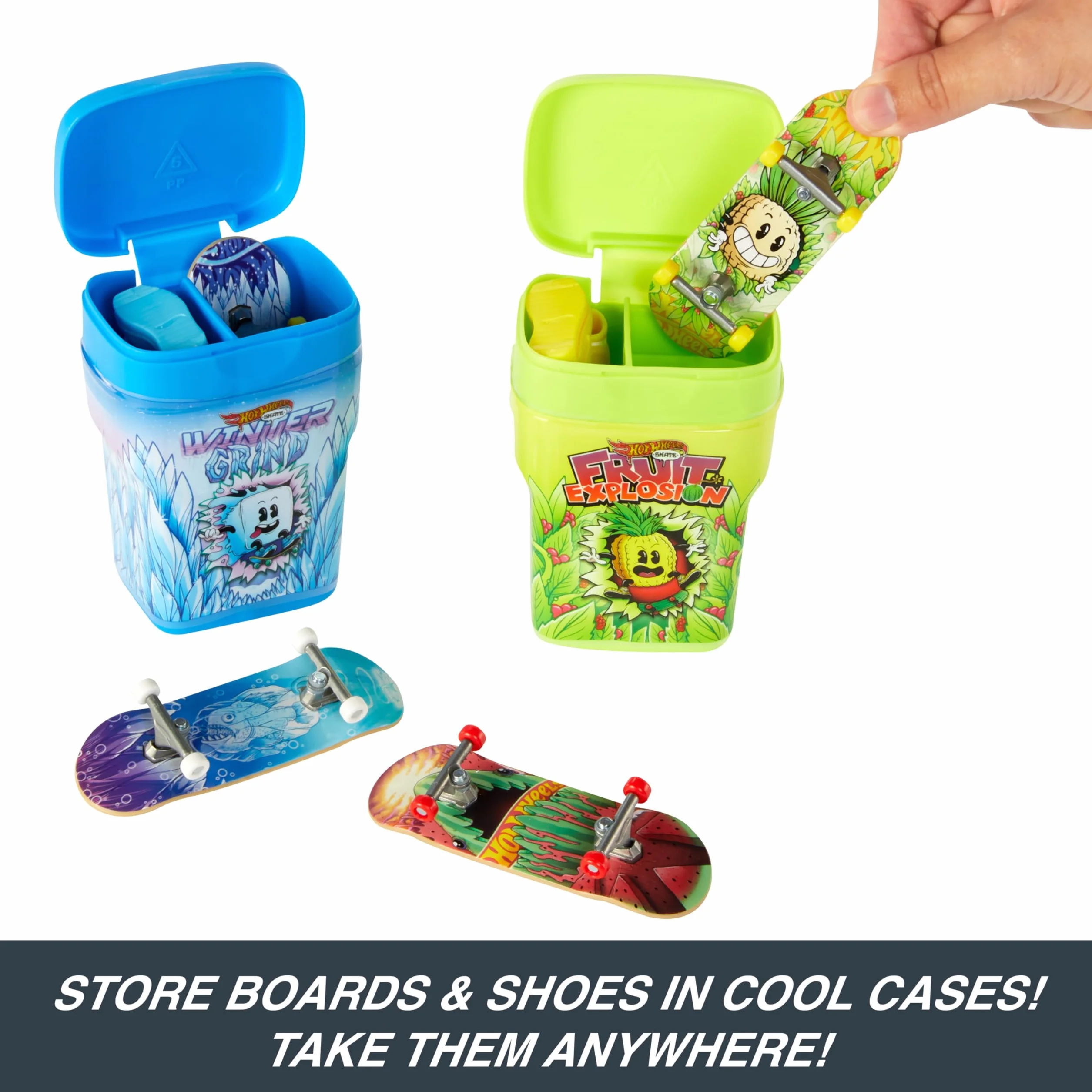 Hot Wheels Skate Skatebox 2-pak zestaw deskorolek butów HWV21