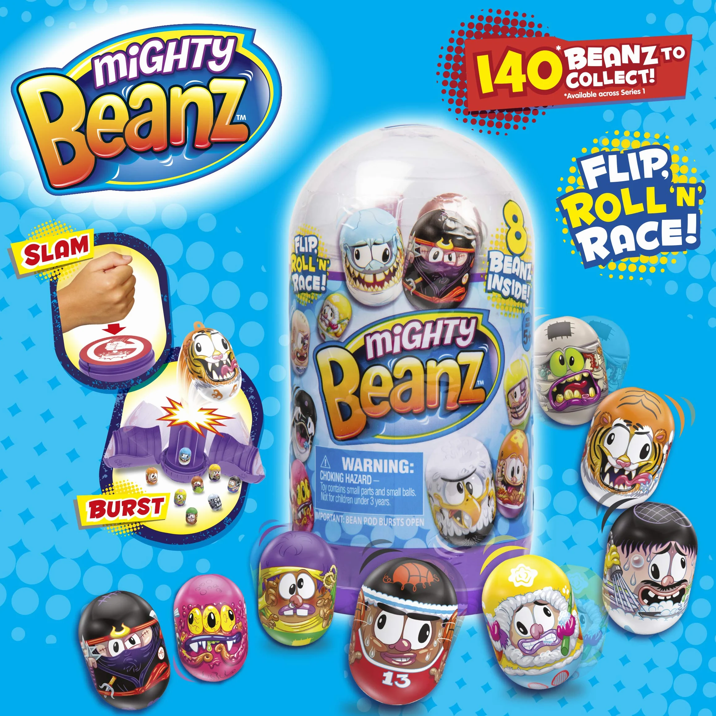 Mighty Beanz Slam Pack (seria 1), Multi, 66522