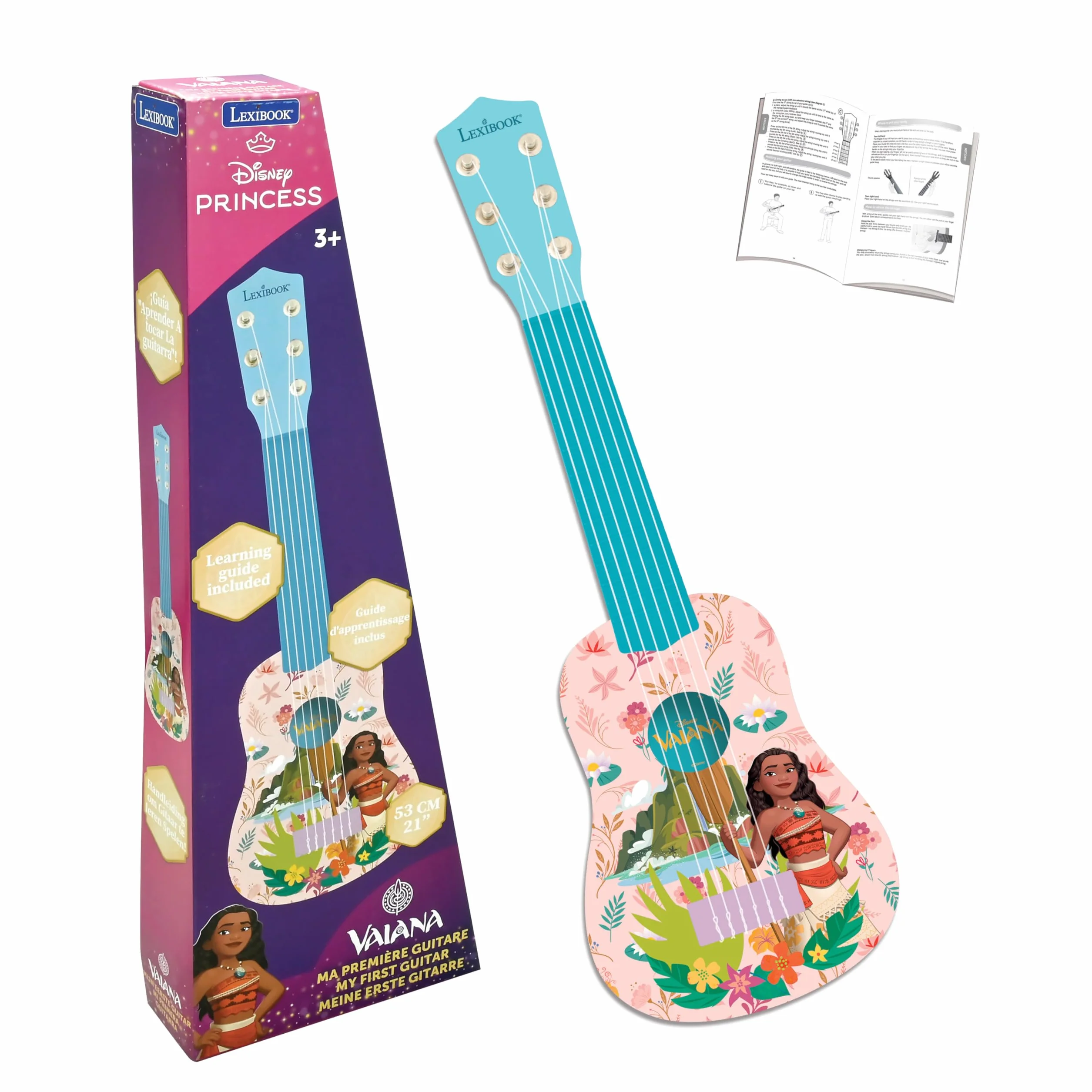 Lexibook K200VN Disney Moana, Vaiana, Oceania Mała Gitara