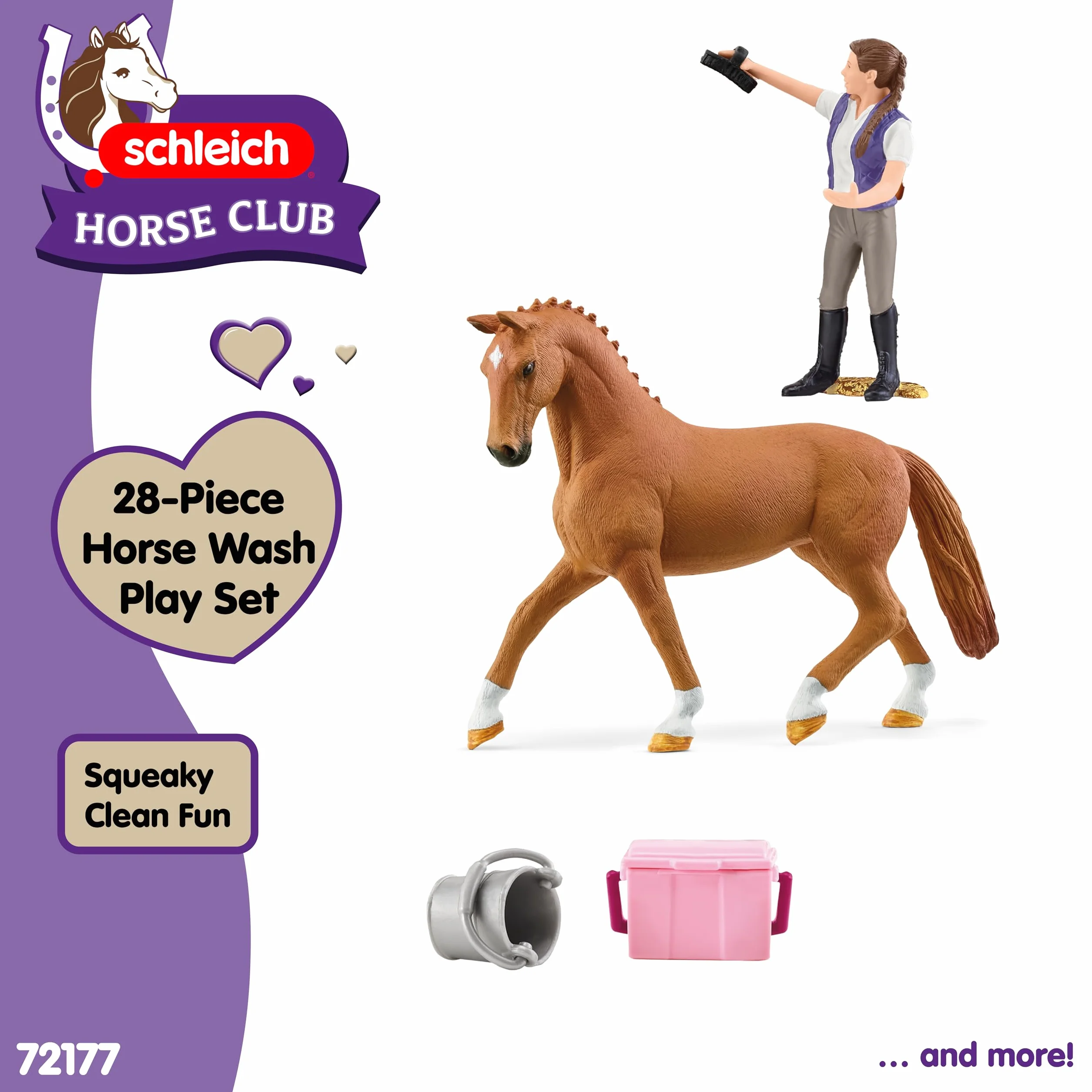 Schleich Horse Club Paardenbox met Wasplaats 72177 Exclusief