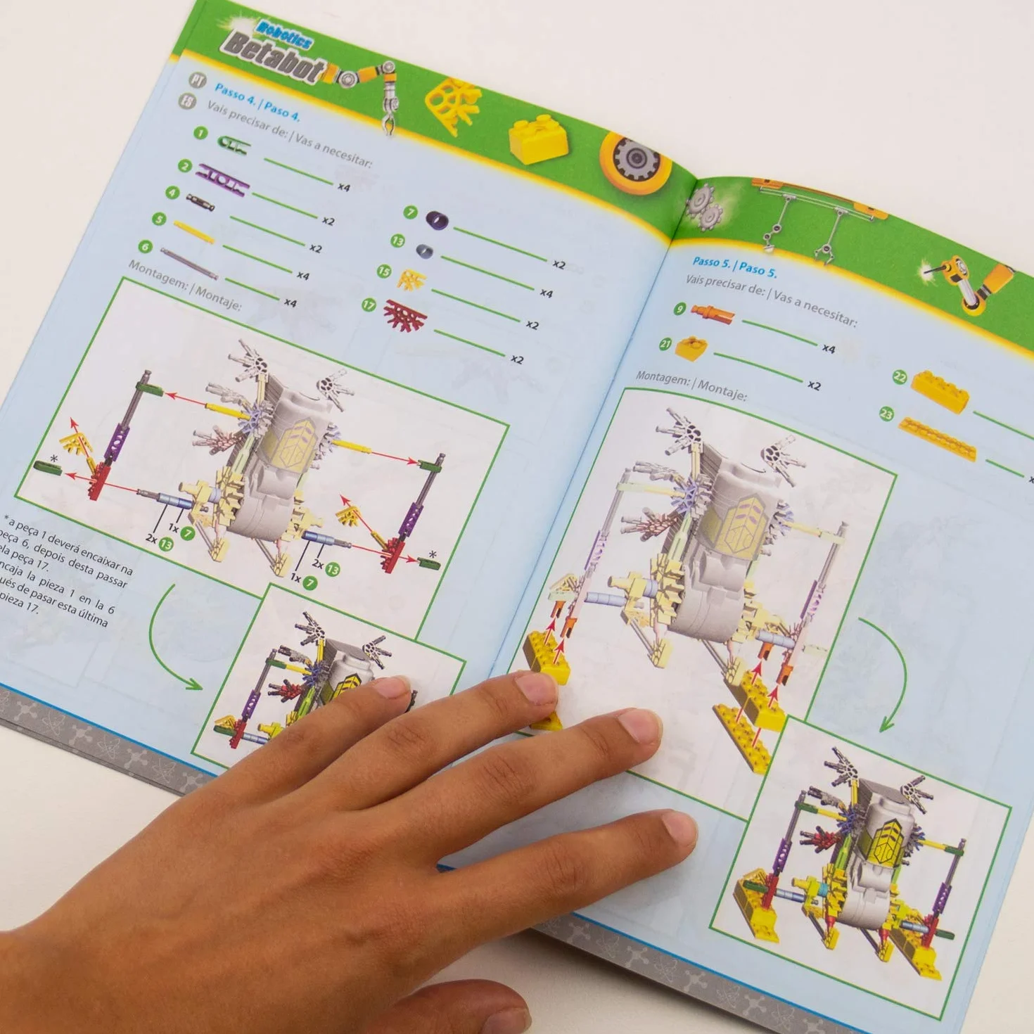 Science4you - Robotyka Betabot, robot do samodzielnego budowania z tym zestawem klocków, zabawka edukacyjna UNT, dla dzieci od 8 lat, 23 x 6,5 x 22