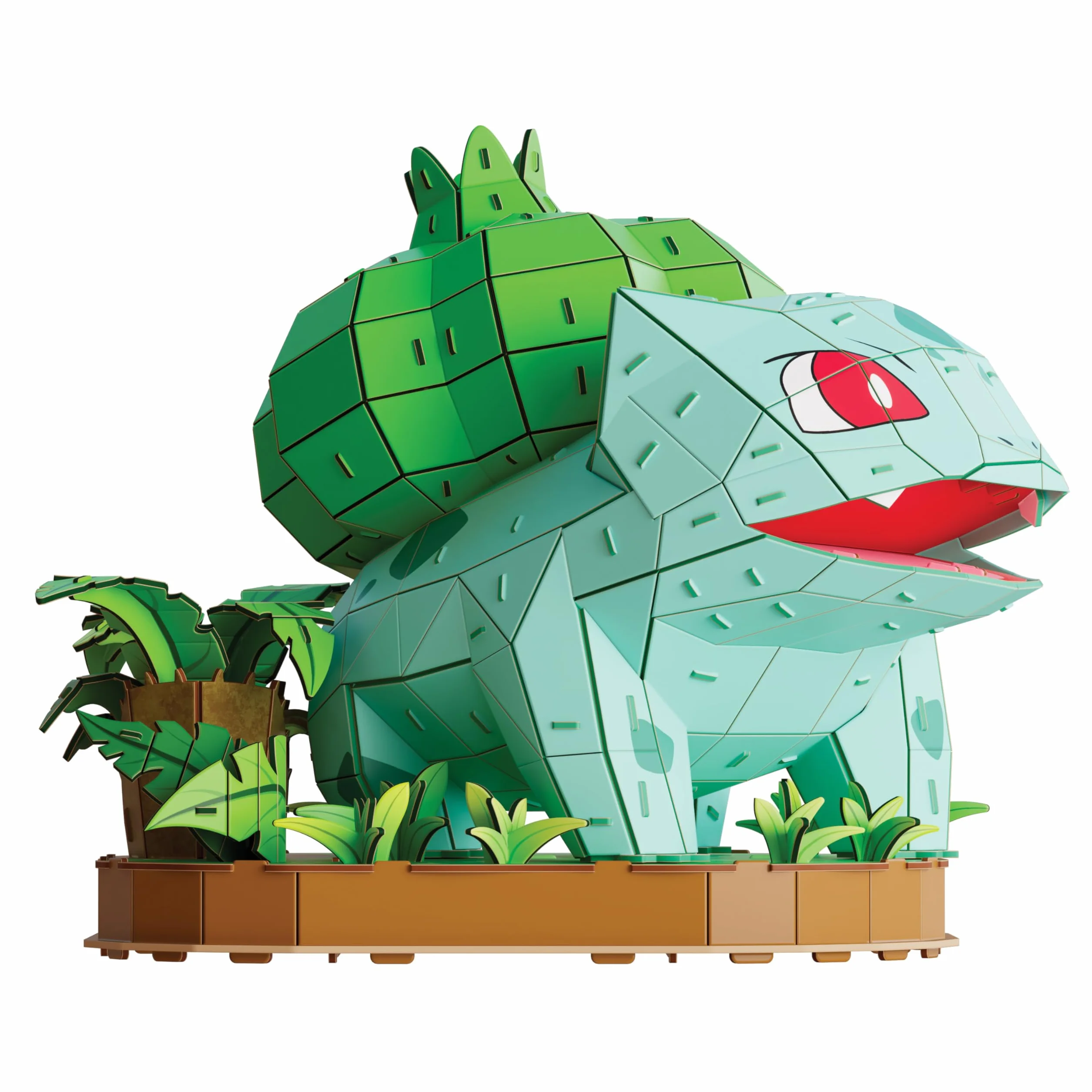 4D Build, Pokémon Bulbasaur – zestaw 3D do składania, Pokémony do kolekcjonowania, Puzzle 3D dla dorosłych i nastolatków, 195 elementów, dla osób w wieku od 12 lat