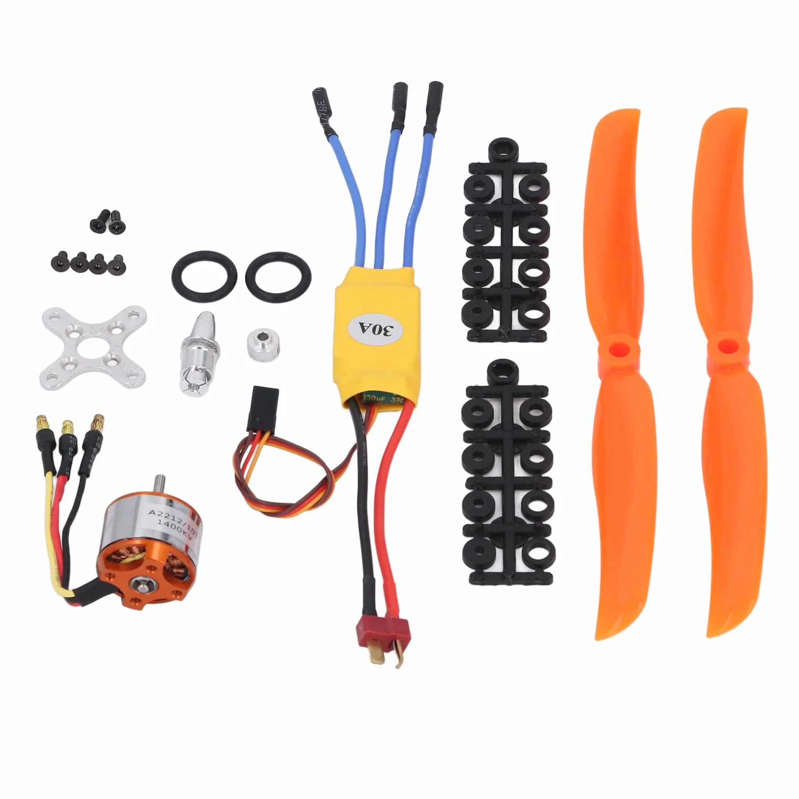 A2212 1400KV RC Bezszczotkowy Silnik 30A ESC Bezszczotkowy Silnik Wychodzący 8060 śmigło i Zestaw śrub do Zdalnie Sterowanego Samolotu Quadcopter