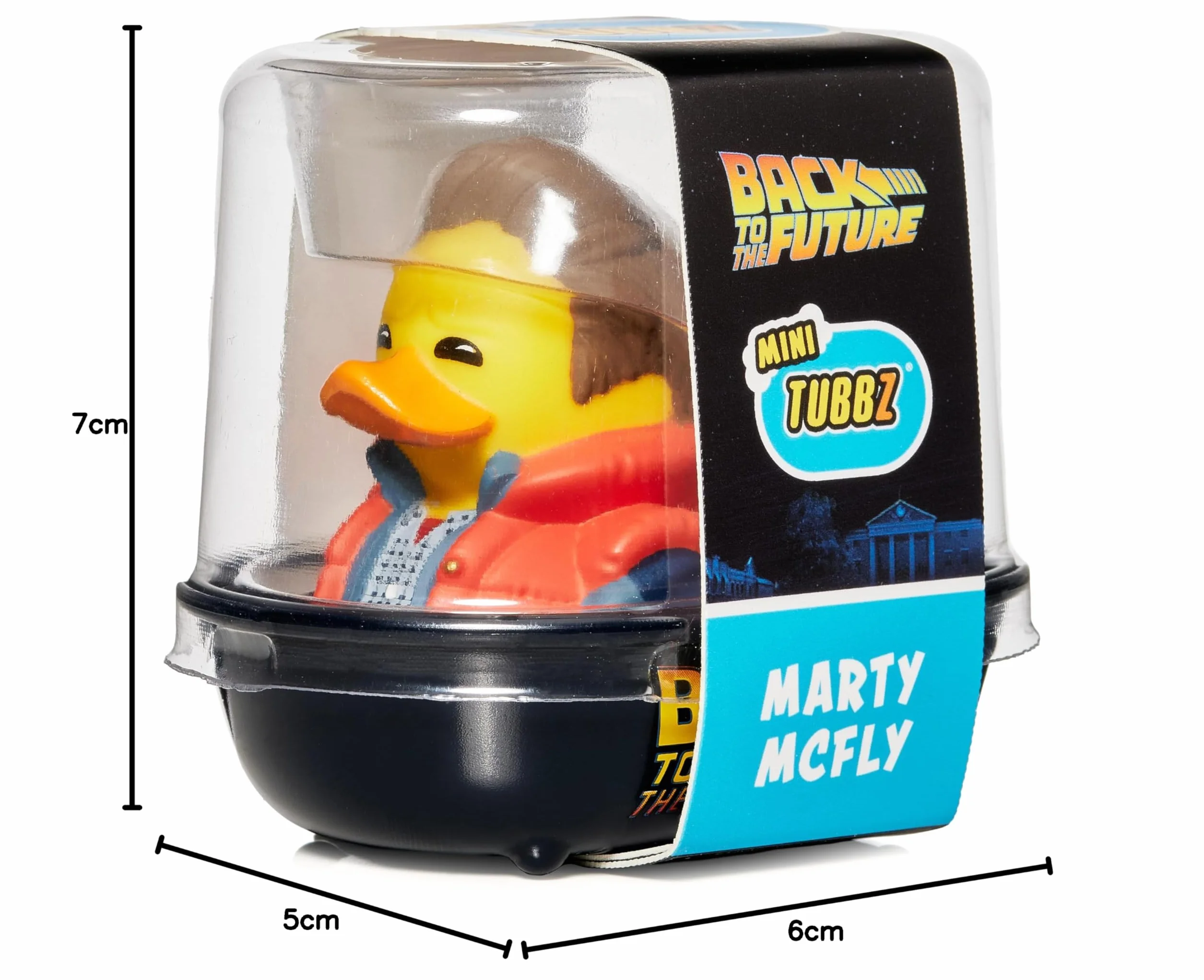 TUBBZ Mini Marty McFly kolekcjonerska winylowa gumowa figurka kaczki – oficjalny produkt Back to the Future – filmy akcji retro i telewizja