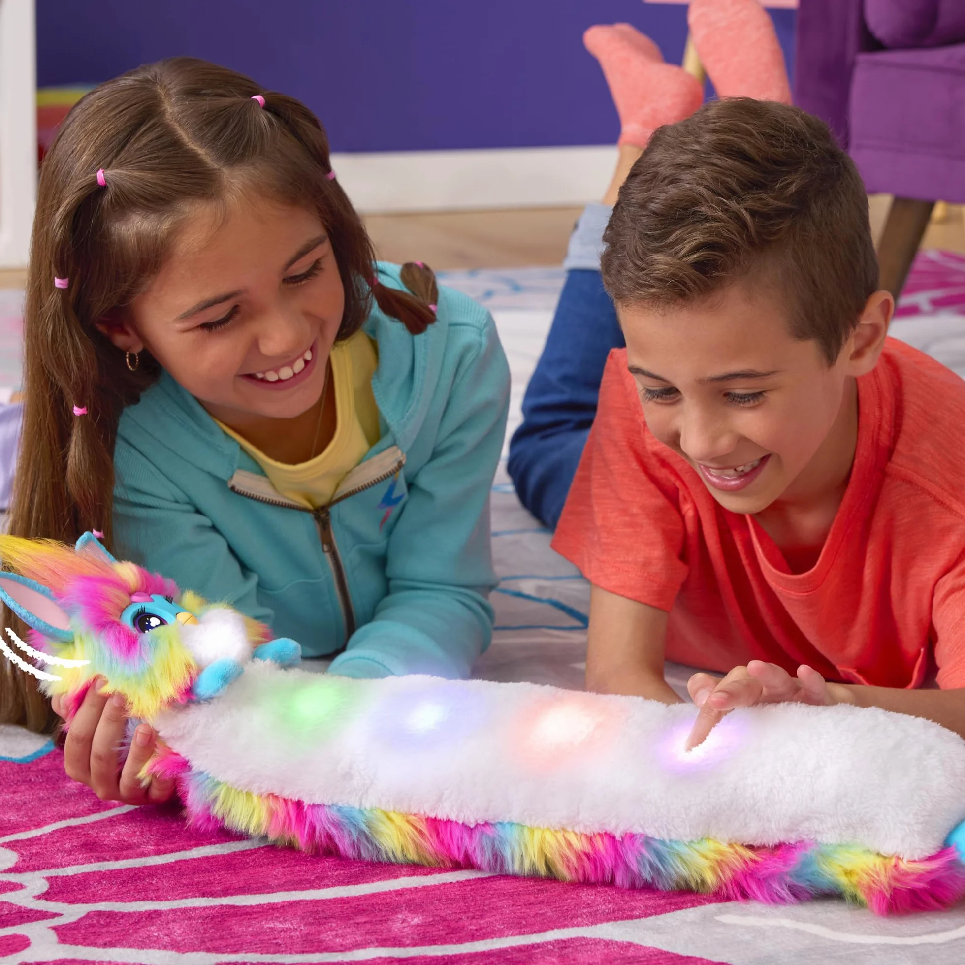 Furby interaktywny pluszak 5 trybów 1000+ kombinacji mówi po francusku i furbish od 6 lat wersja francuska
