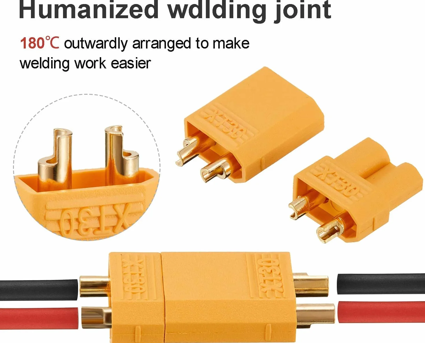 HUAZIZ 15 par XT30 Connector XT30 męski żeński wtyk wysokiego prądu do akumulatora RC Lipo