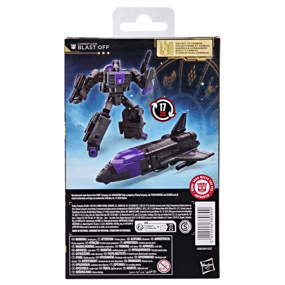 Combaticon Blast Off z kolekcji Transformers: Age of the Primes, 14-centymetrowa przekształcająca się figurka klasy Deluxe, zabawkowe roboty dla dzieci w wieku od 8 lat