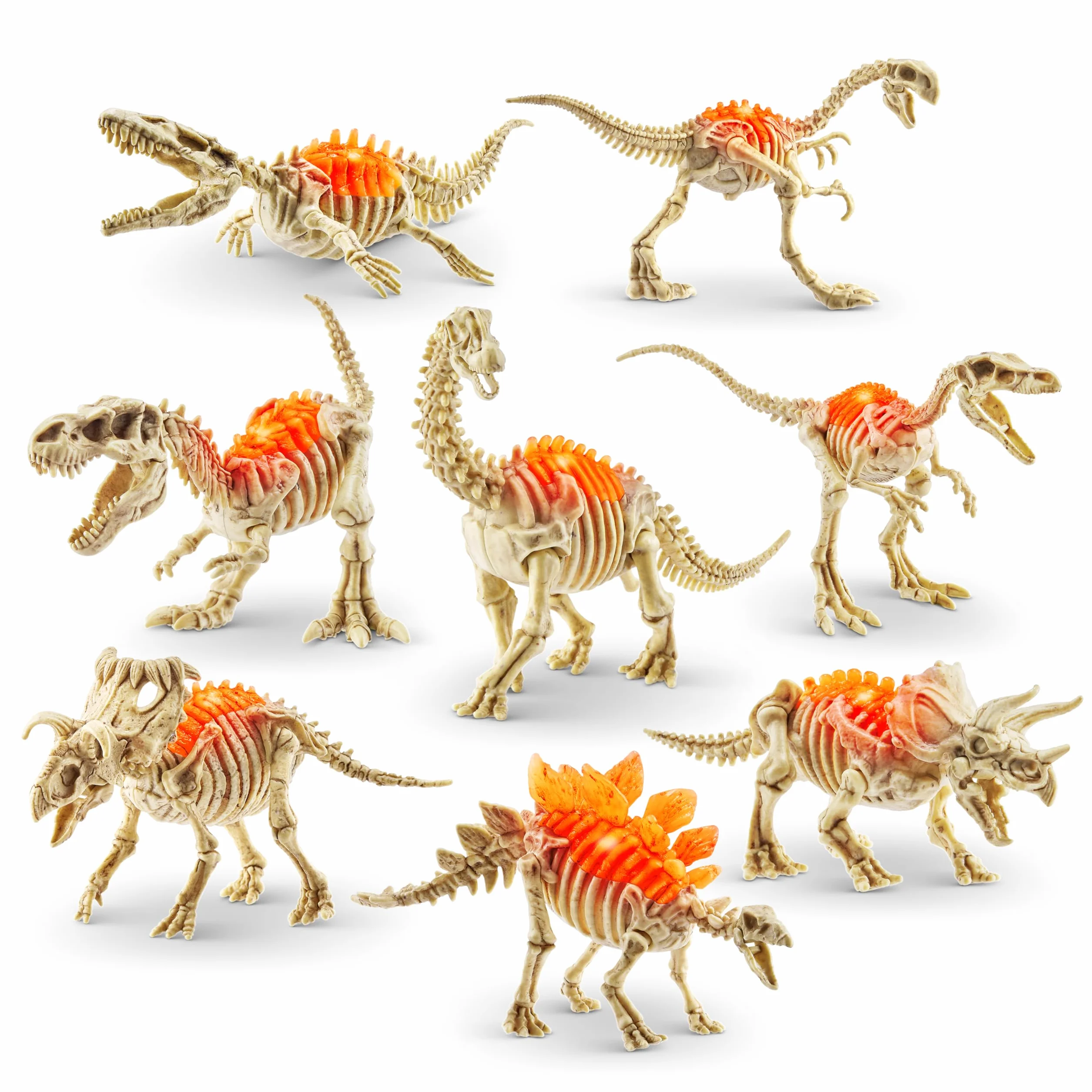 ROBO ALIVE Mini dinozaury Fossil Find 2 sztuki gigantoraptor stegozaur