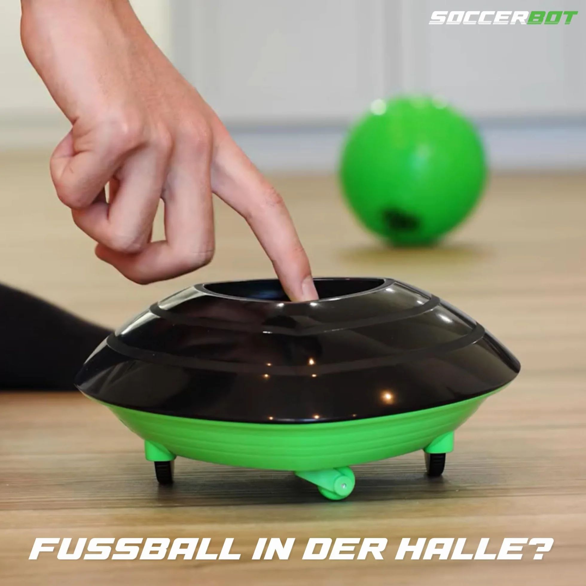 Smart Ball 1001CB Soccer Bot Indoor Football Trainer, czarny