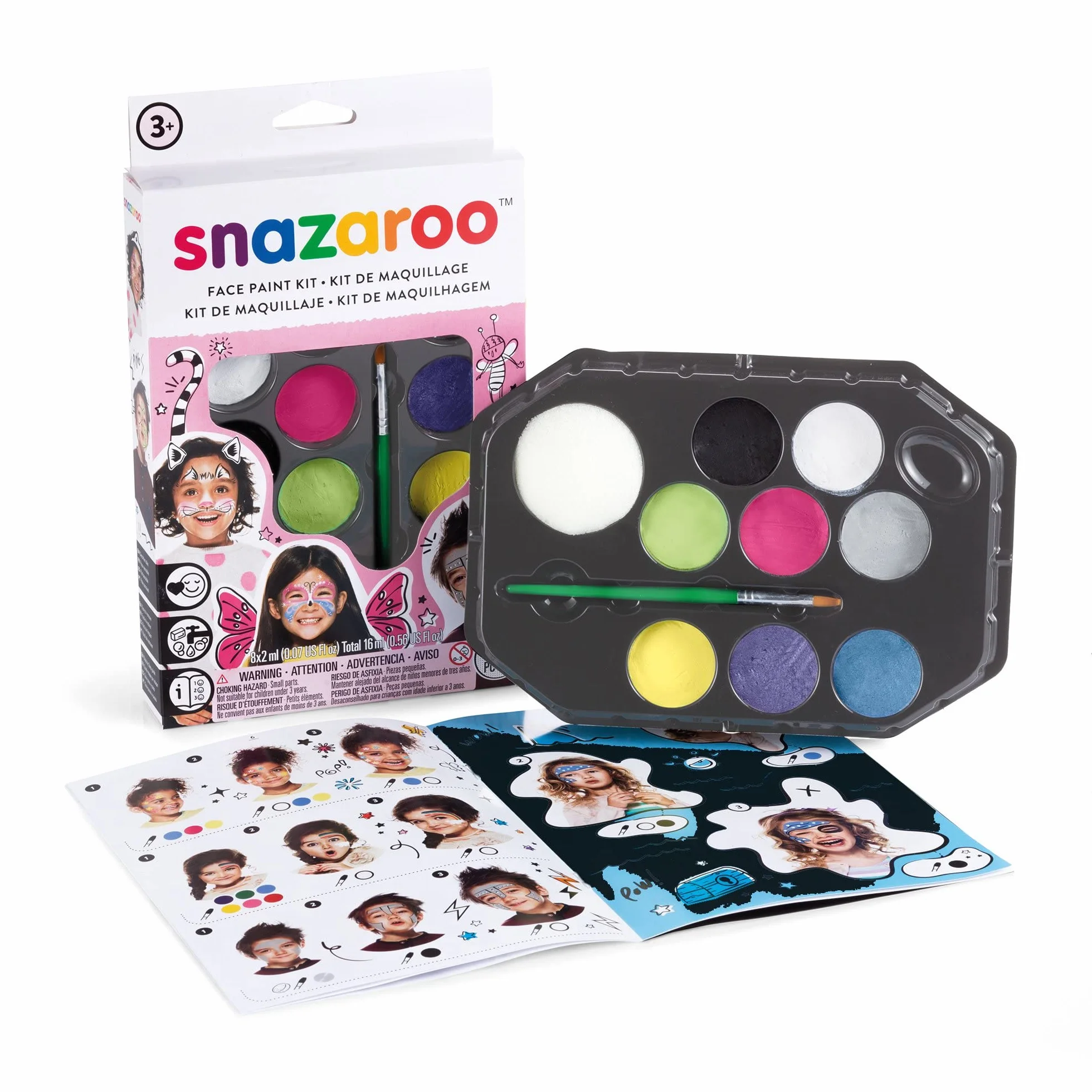 Snazaroo - Face paint kit 10 Parts & Idea Book (791001)