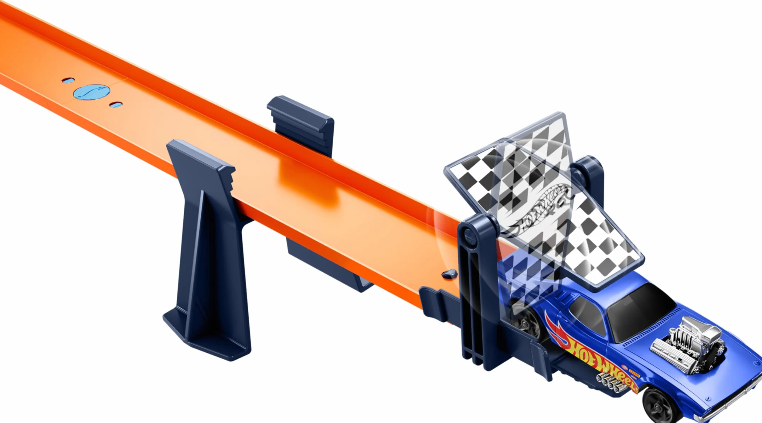Hot Wheels RC Wyzwanie prędkości Zestaw ze zdalnie sterowanym pojazdem w skali 1:64 i ponad 30 elementami toru, kilka konfiguracji, jazda pojazdami po torze i poza nim, HXX45