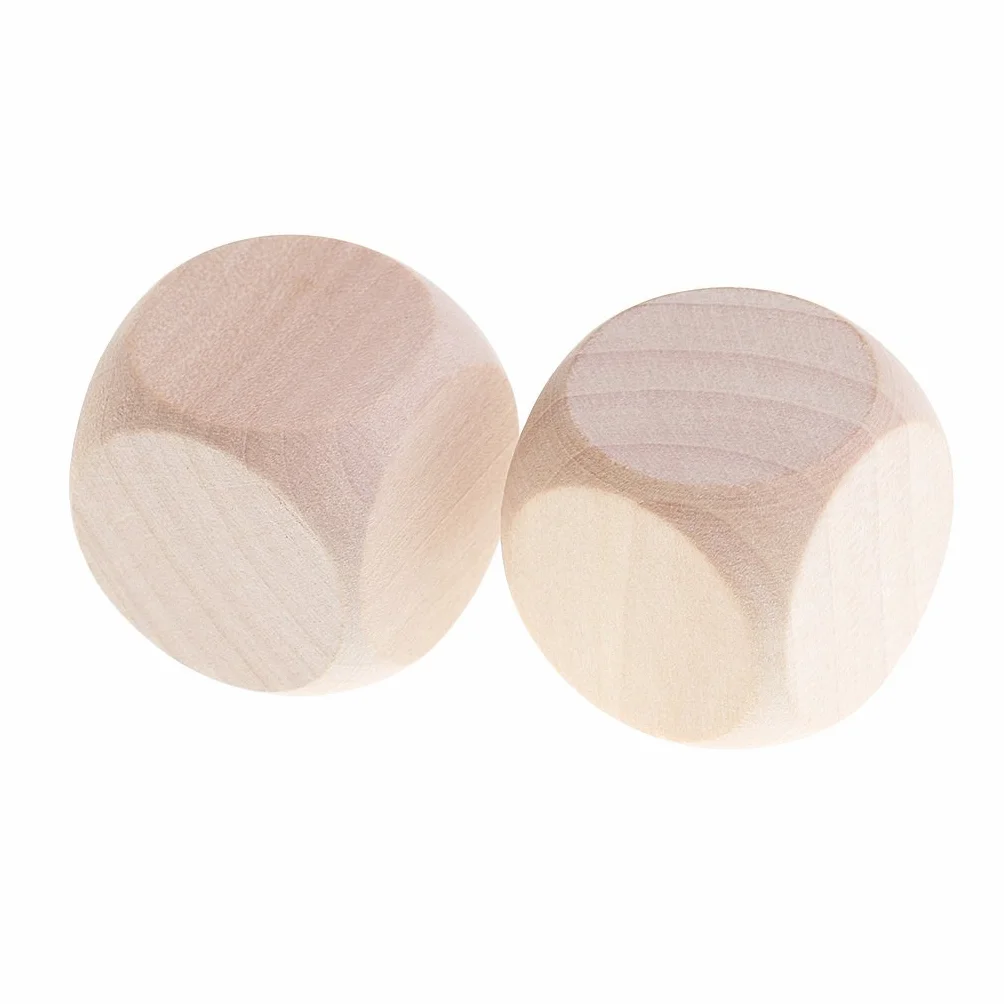 10 x Drewniana Kostka Puste Drewno Nielakierowane Sześciokątne 30 mm 3 cm