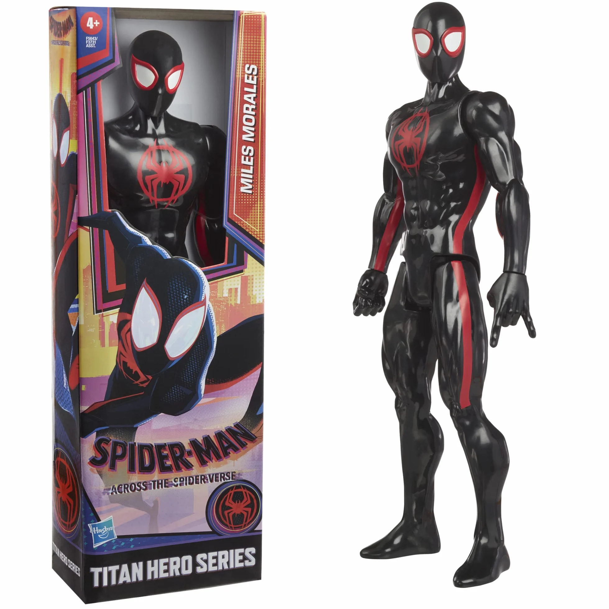 Marvel Spider-Man Miles Morales, 30 cm duża figurka Spider-Man: Across The Spider-Verse, dla dzieci od 4 lat