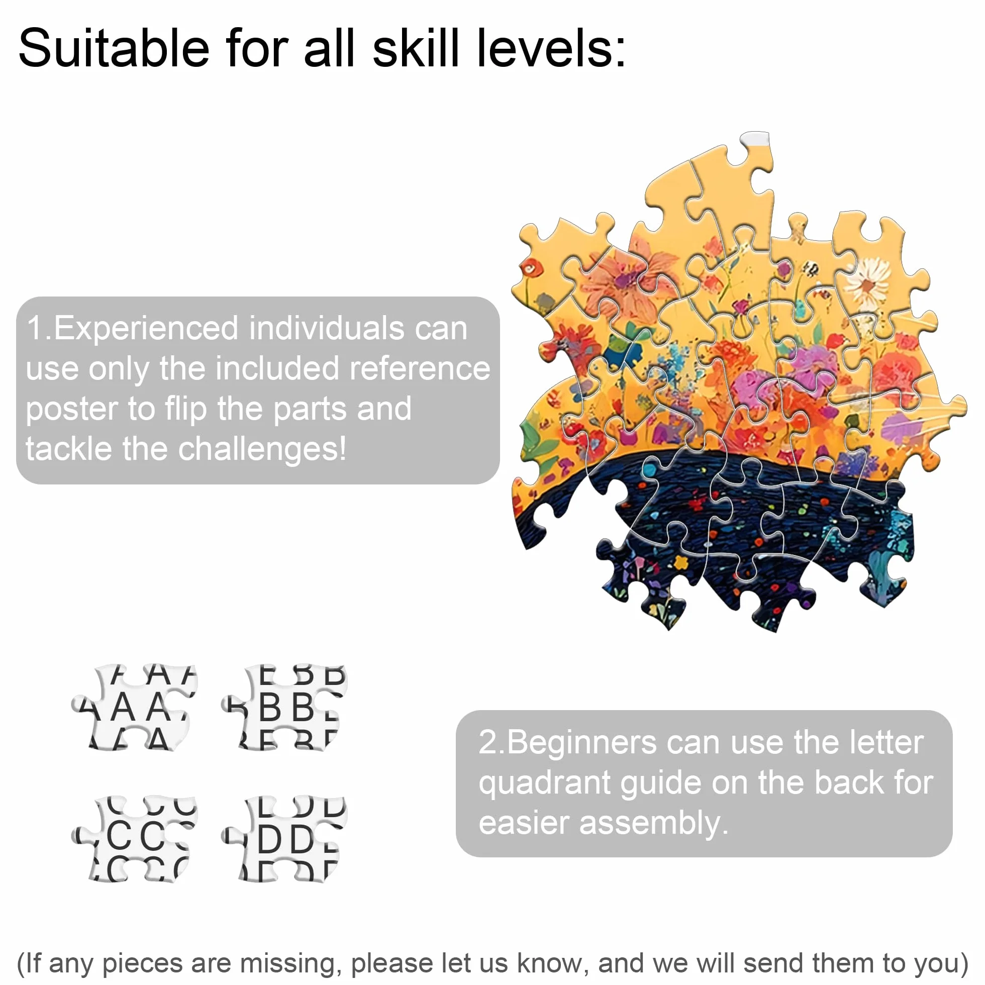 Bimkole Kwitnący Kot Puzzle Dla Dorosłych 1000 Elementów, Kwiat Puzzle Papierowe 1000 Elementów – Zabawna I Wymagająca Układanka Dekoracyjna Dla Całej Rodziny, 80 X 41 cm