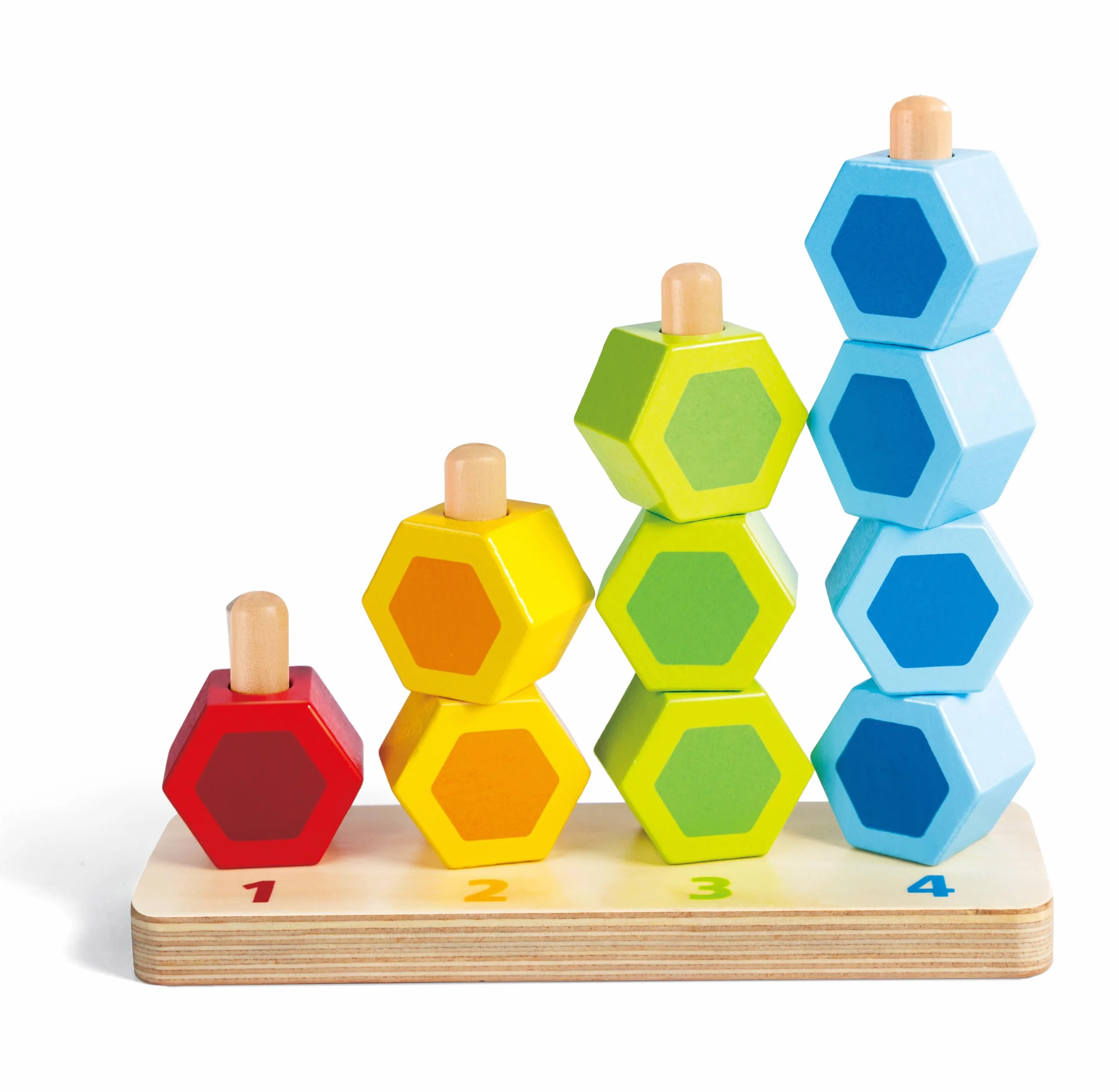 Hape E0504 Counting Stacker - Colourful Educational Wooden Toy