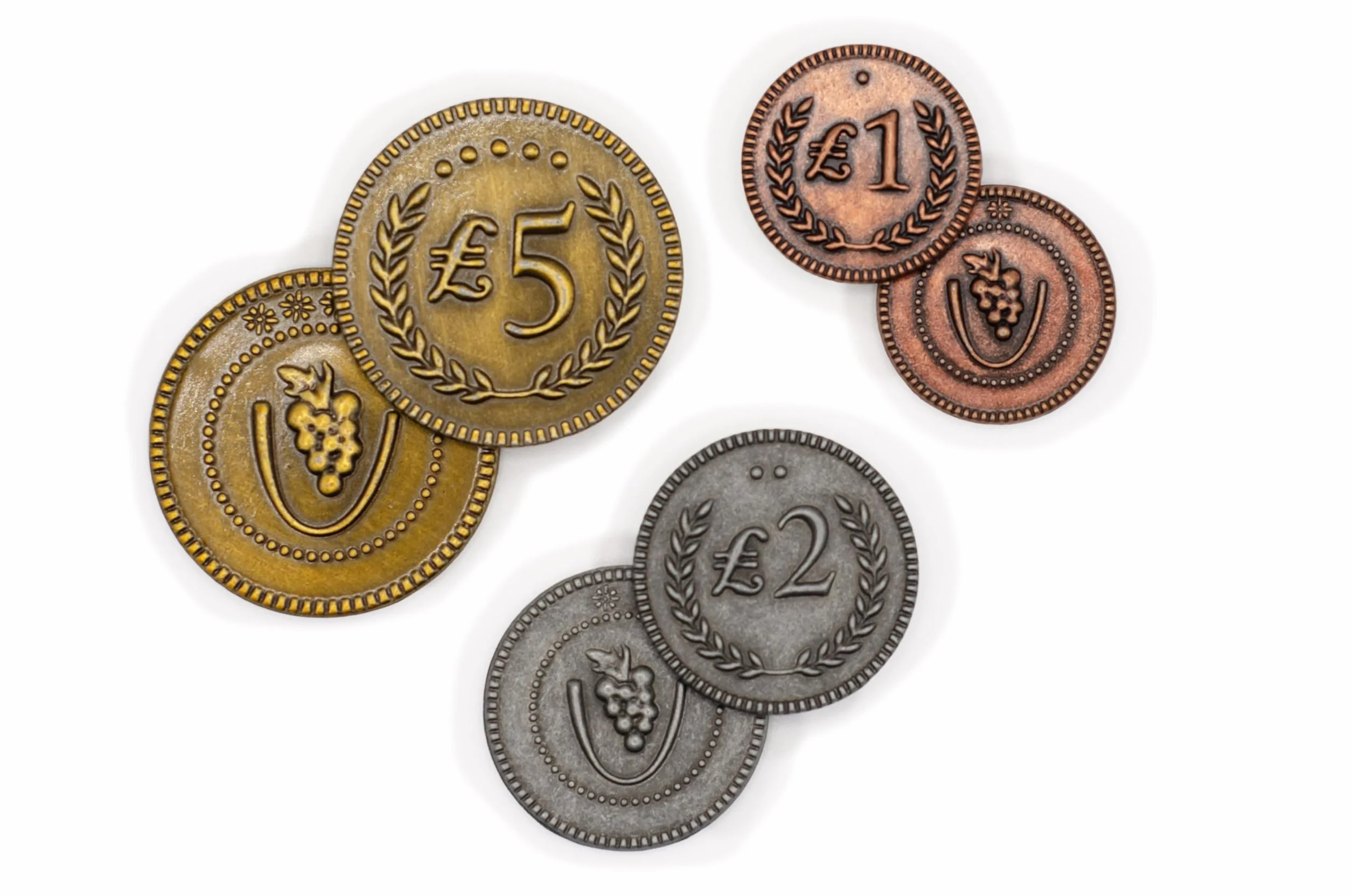 Stonemaier Games Viticulture Metal Lira Coins