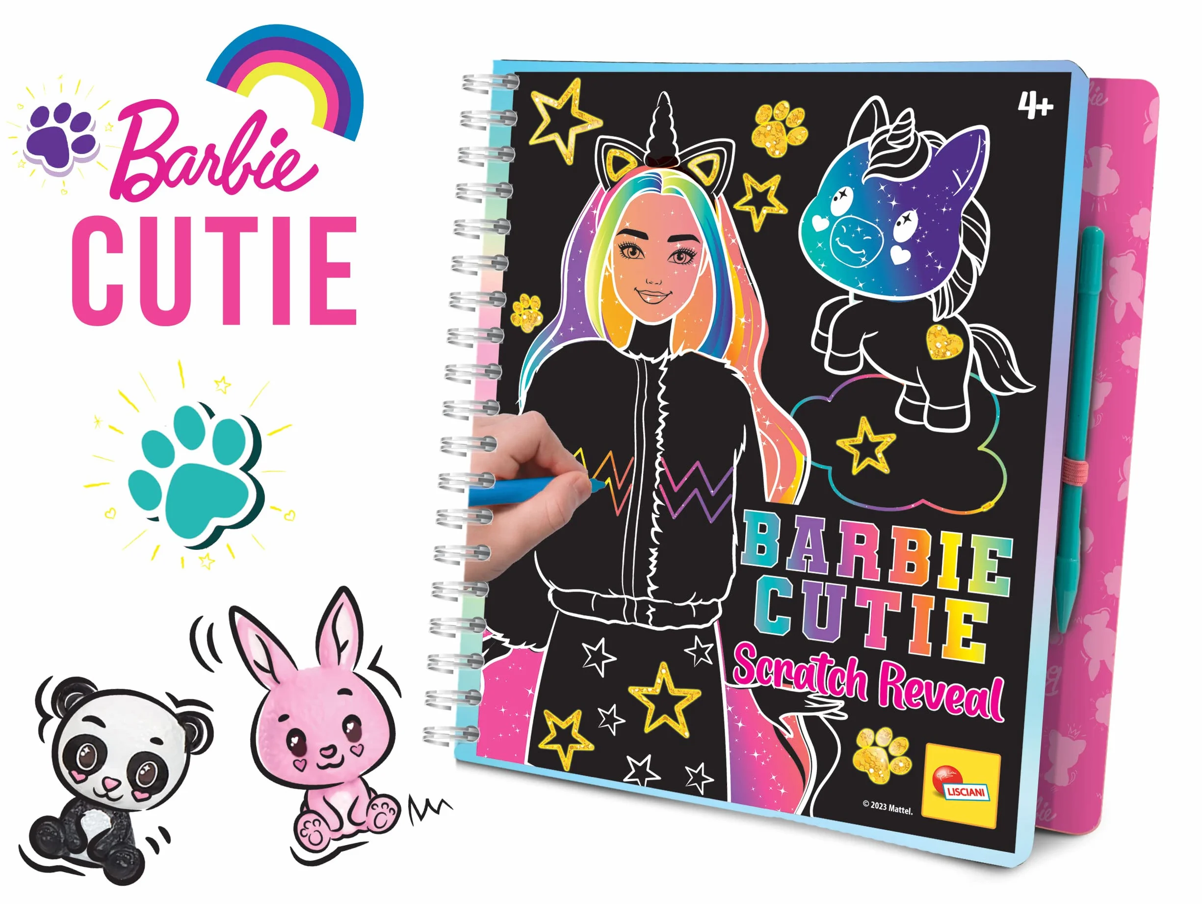 Barbie cutie. Scratch reveal. Ediz. a spirale. Con penna in legno