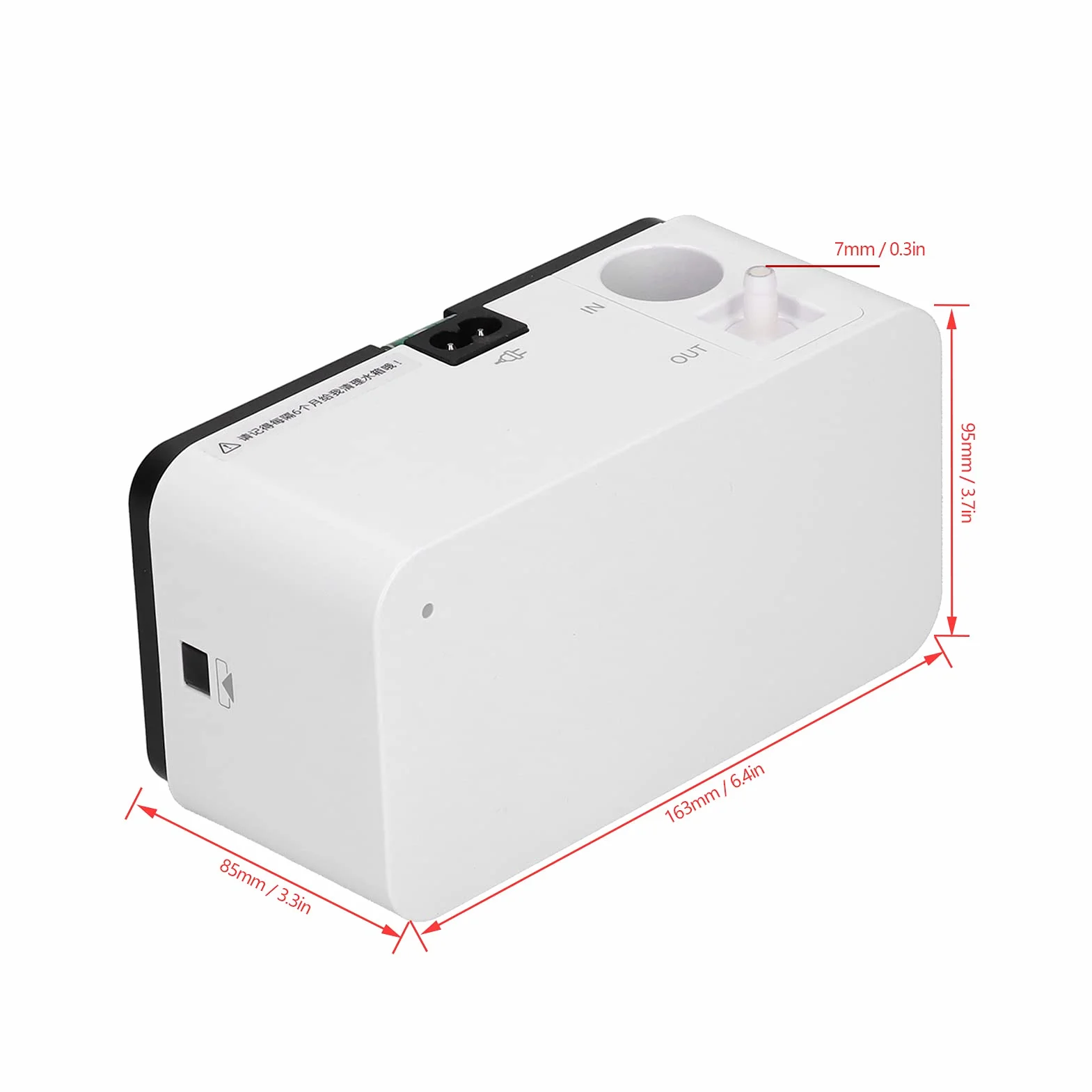 Automatyczna Pompa Kondensatu o Niskim Poziomie Hałasu ze Zbiornikiem na Wodę 200 Ml, 24 M³/h Typ Elektrody Pompy Kondensatu do HVAC, Osuszacza, Pieca, Klimatyzatora, 110-240 V 50-60 Hz