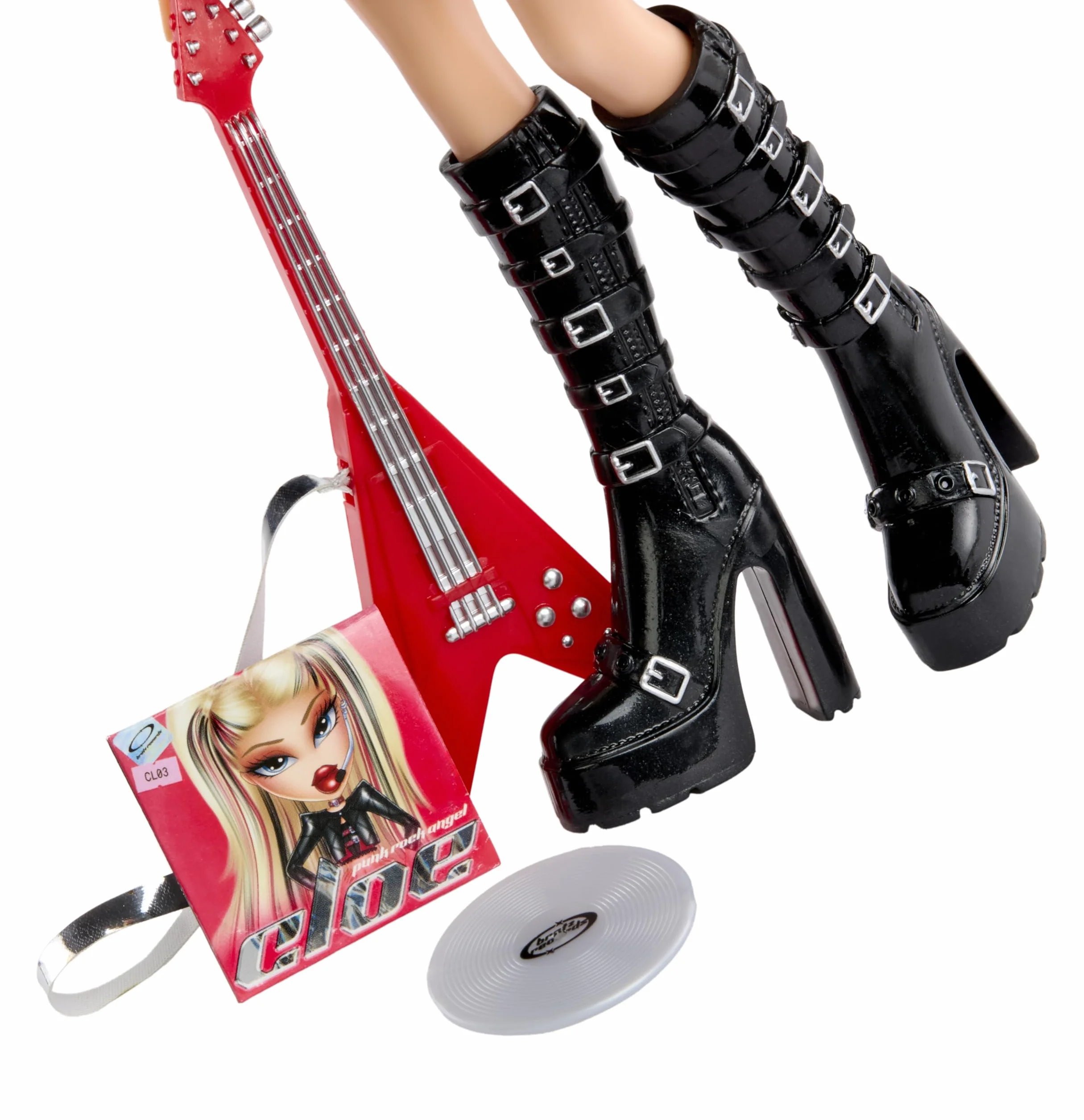 Bratz Pop Starz Cloe - Modna Lalka z Kolekcjonerskim wisiorkiem, Strojem i Akcesoriami Muzycznymi