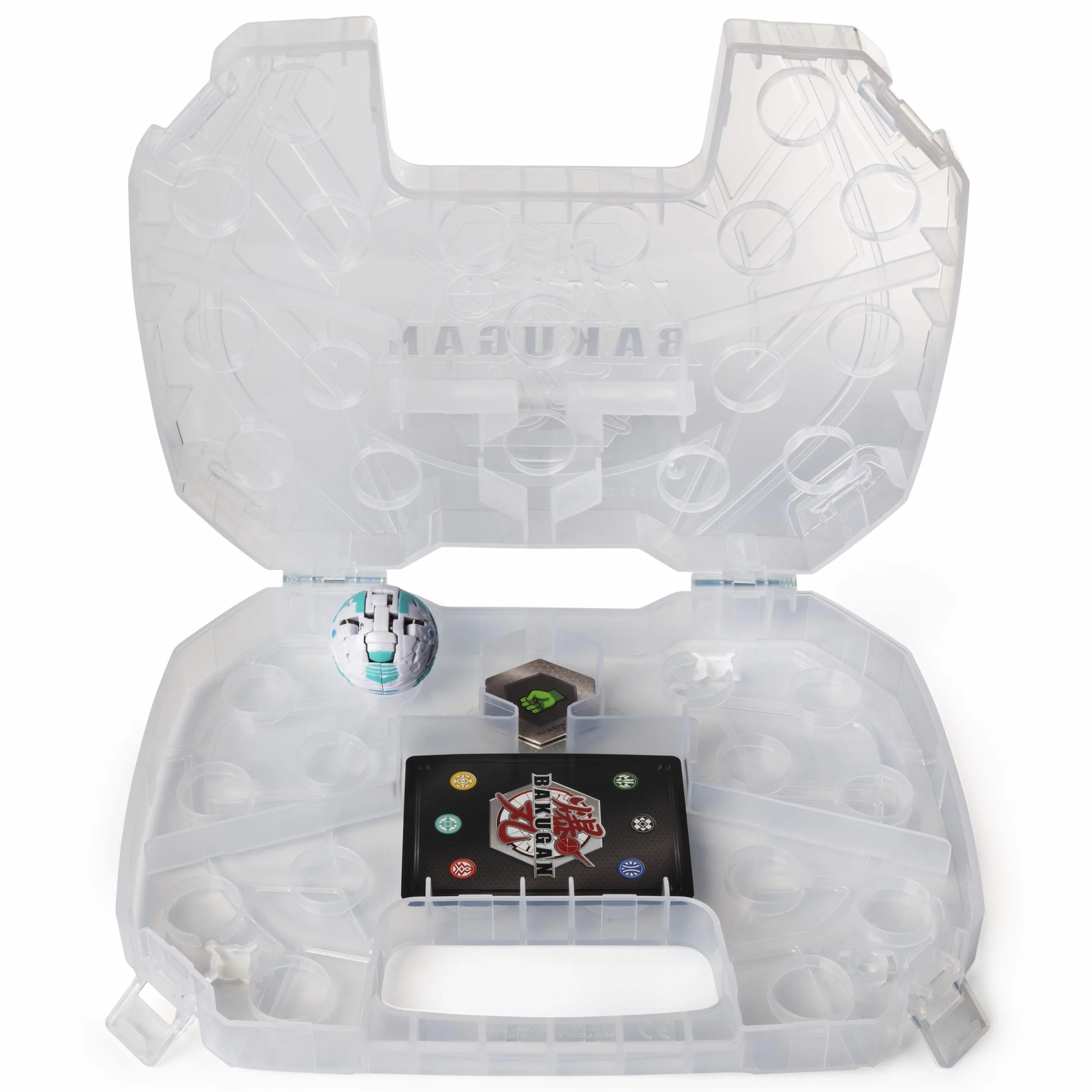 Bakugan 6045138 / #20115350 - Storage Case, walizka do przechowywania z dodatkową piłką Bakugan Basic, Gorthion (biała)