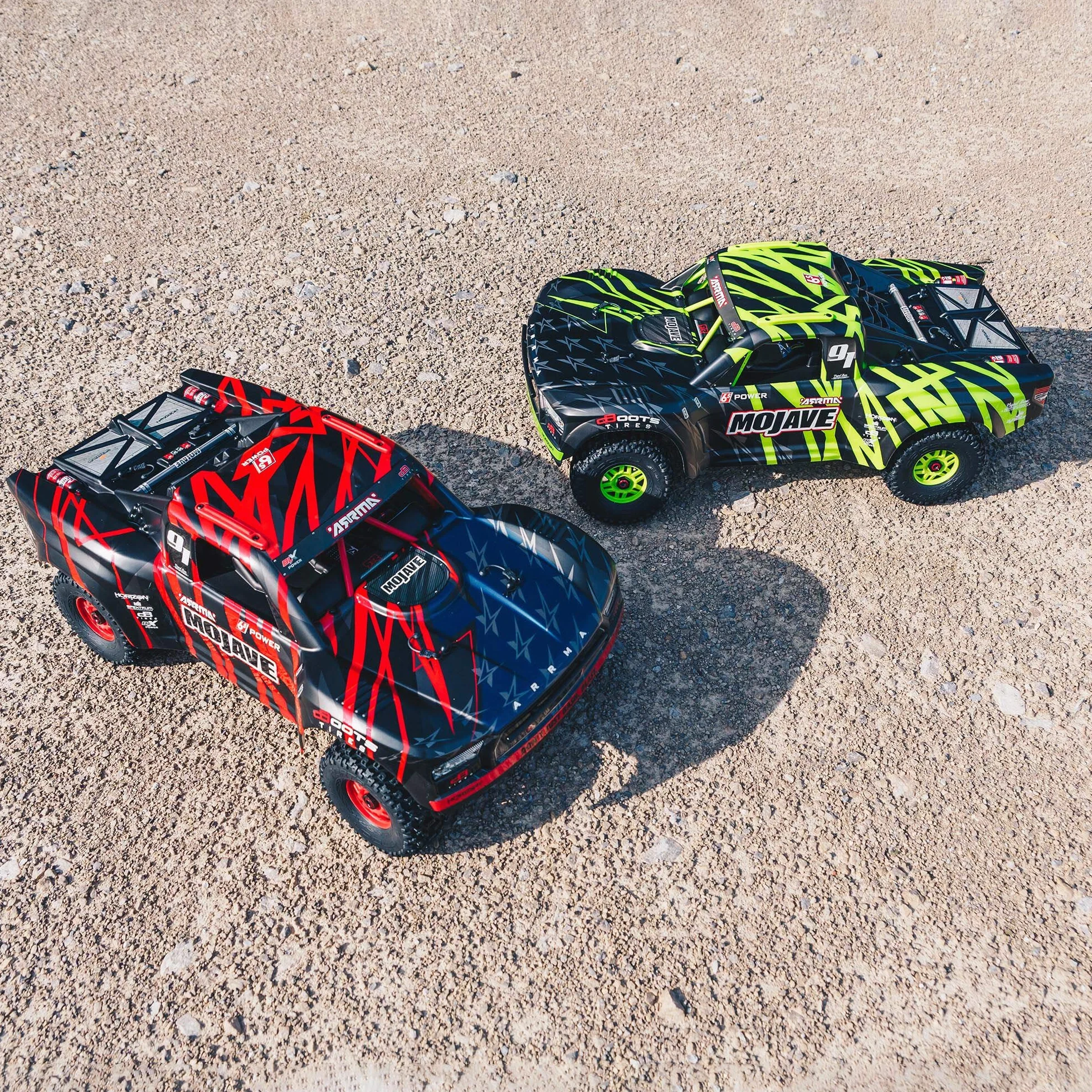ARRMA RC Truck 1/7 MOJAVE 6S V2 4WD BLX Desert Truck z firmą Spektrum (Ready-to-Run), zielony/czarny, ARA7604V2T1