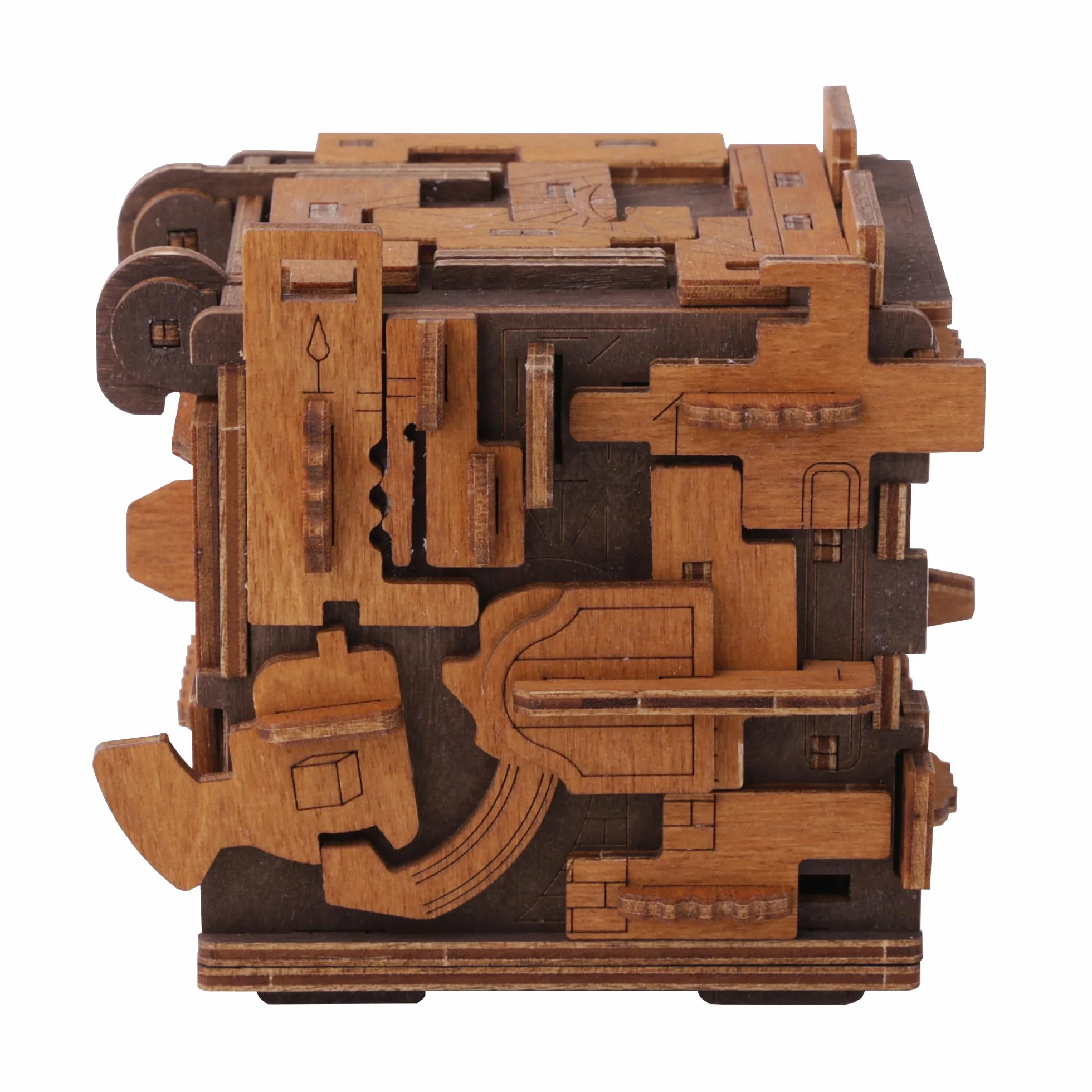 WOODEN.CITY Escape Room Drewniane pudełko na puzzle 3D dla dorosłych i młodzieży, pudełko na puzzle z mechanizmem skrzynki na kluebox - mechaniczne drewniane pudełko na puzzle, unikalne pudełko na