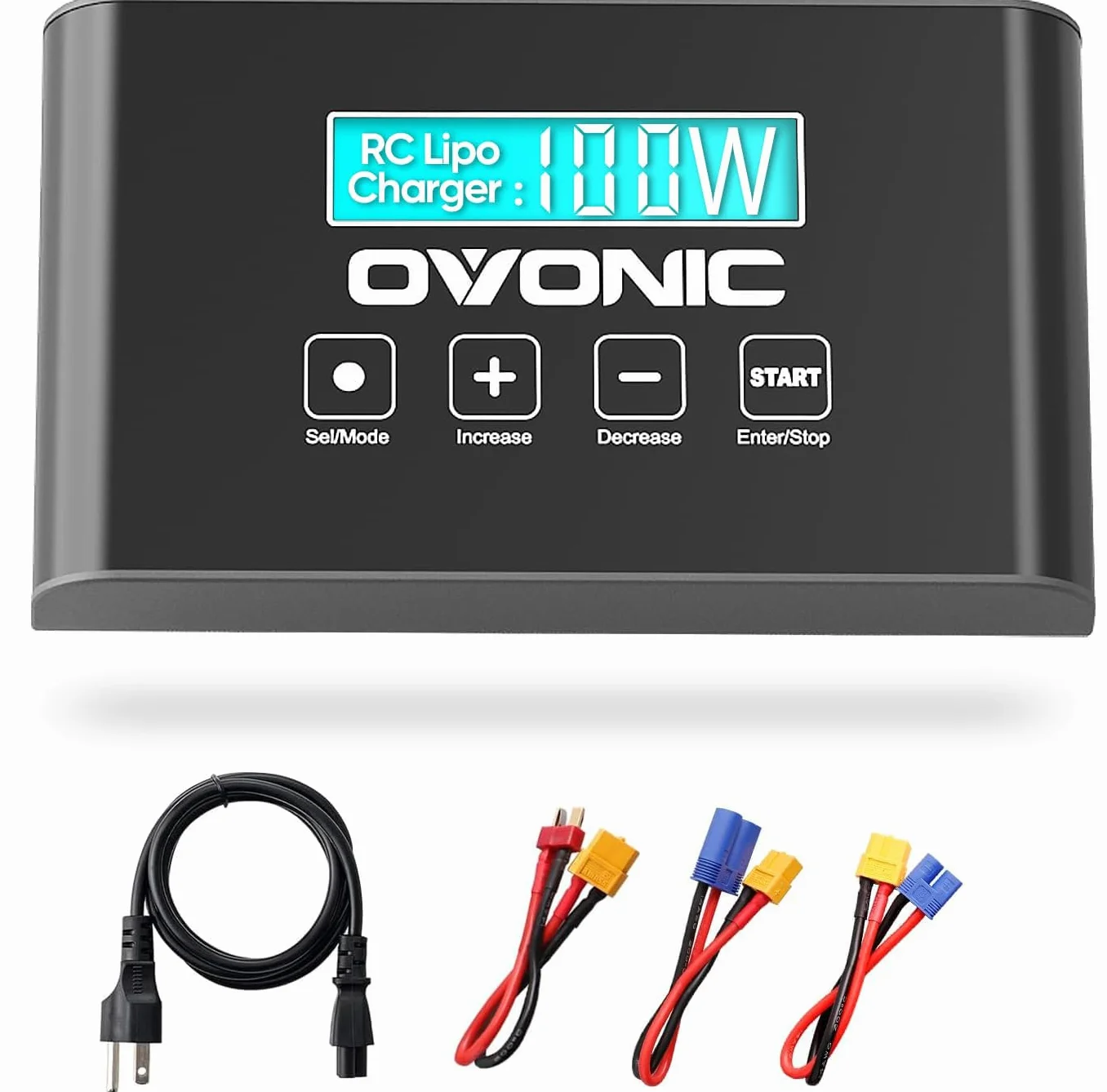 OVONIC Mate1 RC ładowarka akumulatorowa 100W 10A Smart XT60 Balance 2-6S LiIon/LiPo/Life 3-18S NiMH