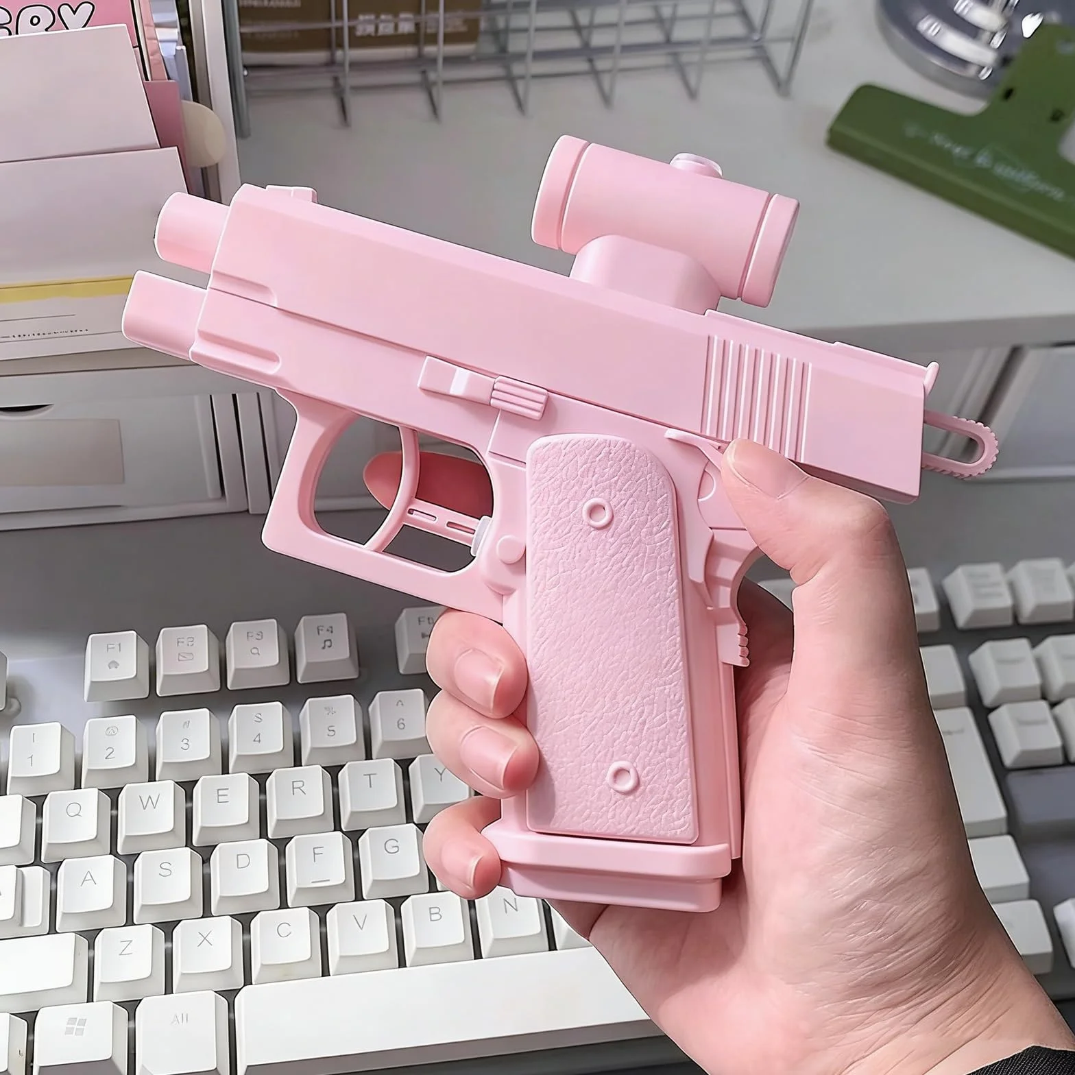 2 sztuki żartobliwego pistoletu na wodę, kompulsywny dwukierunkowy pistolet na wodę, pistolet do odwrotnej roboty, szkolna gra w zaopatrzenie, oryginalne prezenty idealne dla przyjaciół