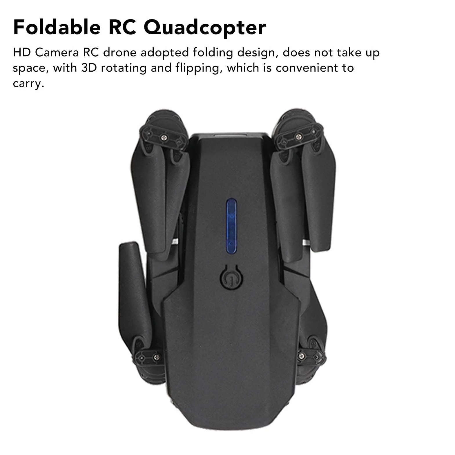 4-osiowy Dron RC z podwójną kamerą 4K HD dla Początkujących Dorosłych, Obracany w 3D Składany Quadcopter FPV RC z Unoszeniem się w Wysokim Położeniu, trajektorią Lotu, Połączeniem