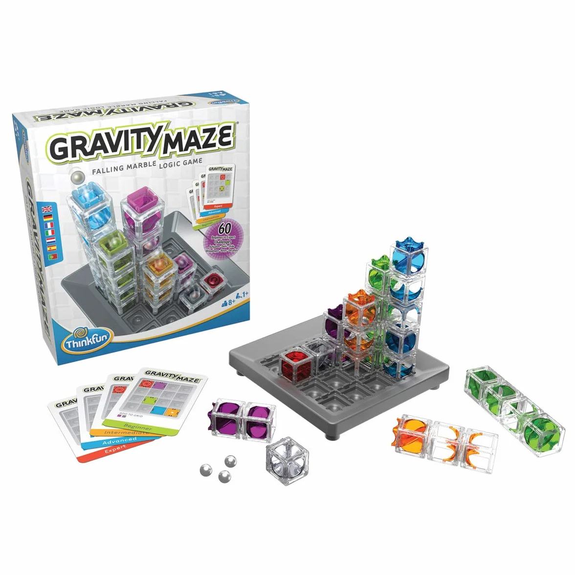 ThinkFun Gravity Maze Falling Marble Challenge Logic Brain Game STEM Toy for Kids Age 8+