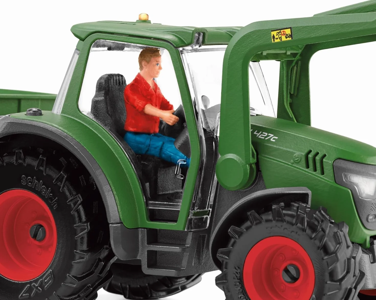 schleich 42608 Traktor z przyczepą, od 3 lat, FARM WORLD - Zestaw do zabawy, 50 kawałki
