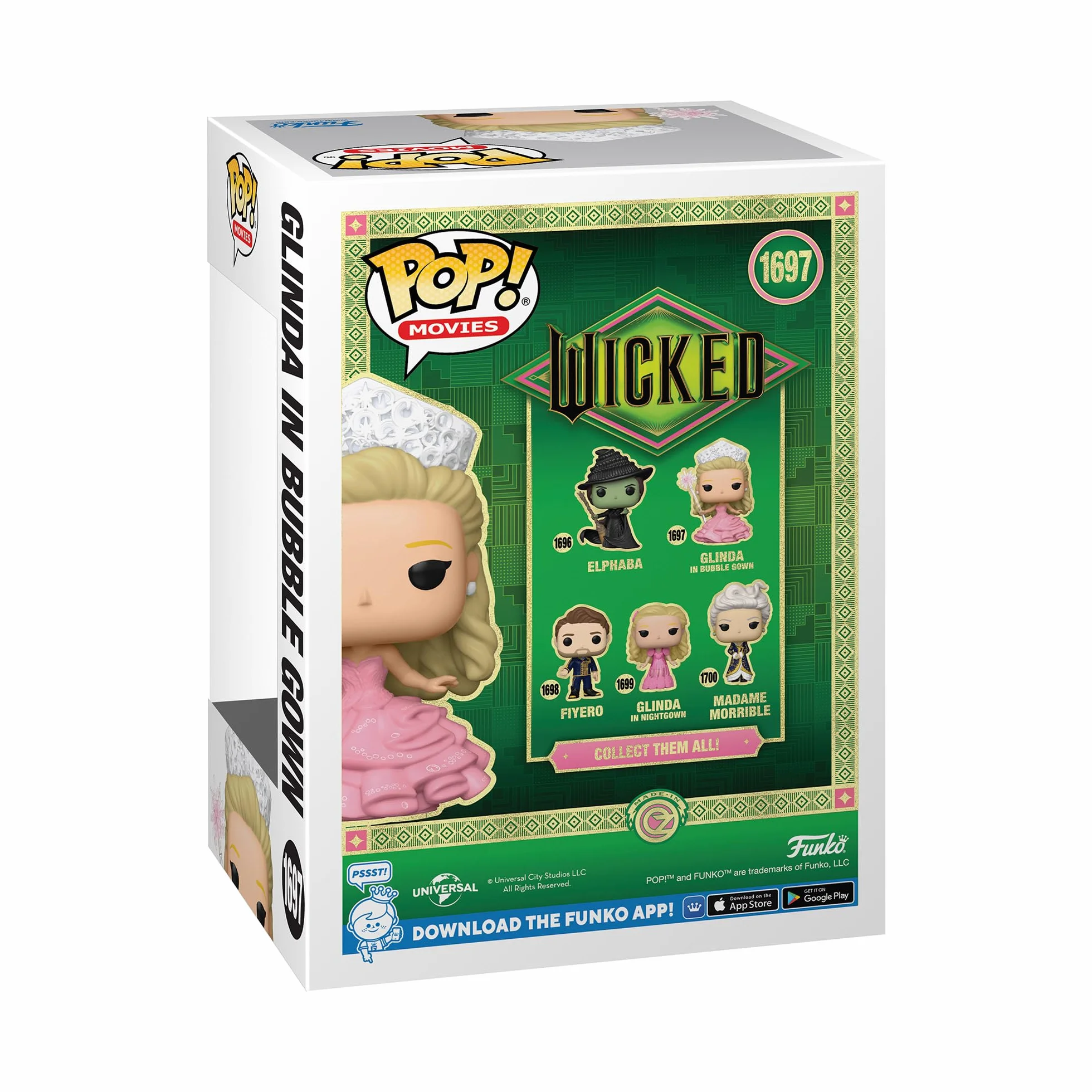 Funko Pop! Movies: WKD - Wicked - kolekcjonerska figurka winylowa - pomysł na prezent - oficjalny towar - zabawki dla dzieci i dorosłych - fanów filmów - figurka modelki dla kolekcjonerów i