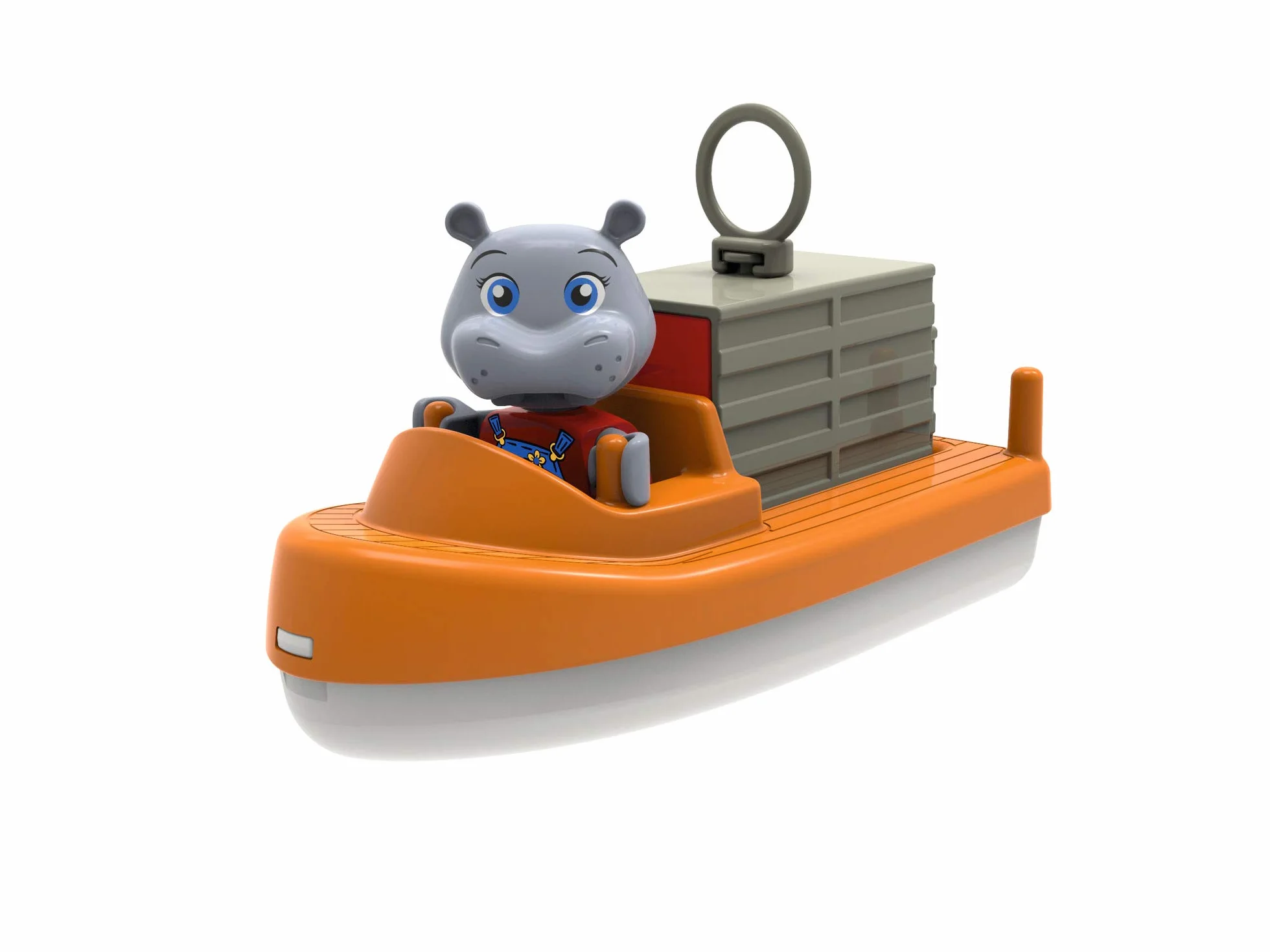 Aquaplay Łódź kontenerowa + łódź transportowa + 2 lalki
