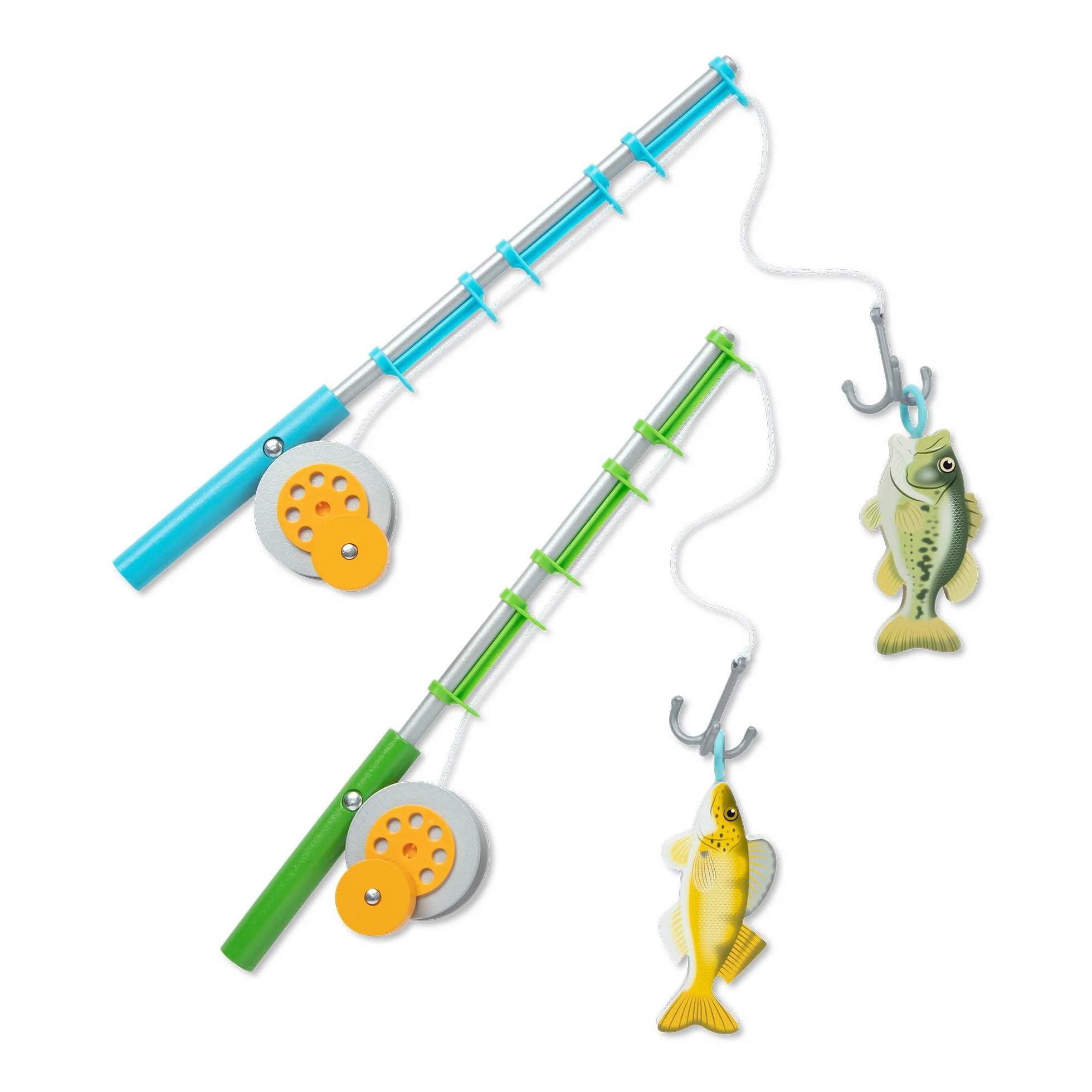 Melissa & Doug 40806 Let's Explore Fishing Set | Zabawa w udawanie | 3+ | Prezent dla chłopca lub dziewczyny