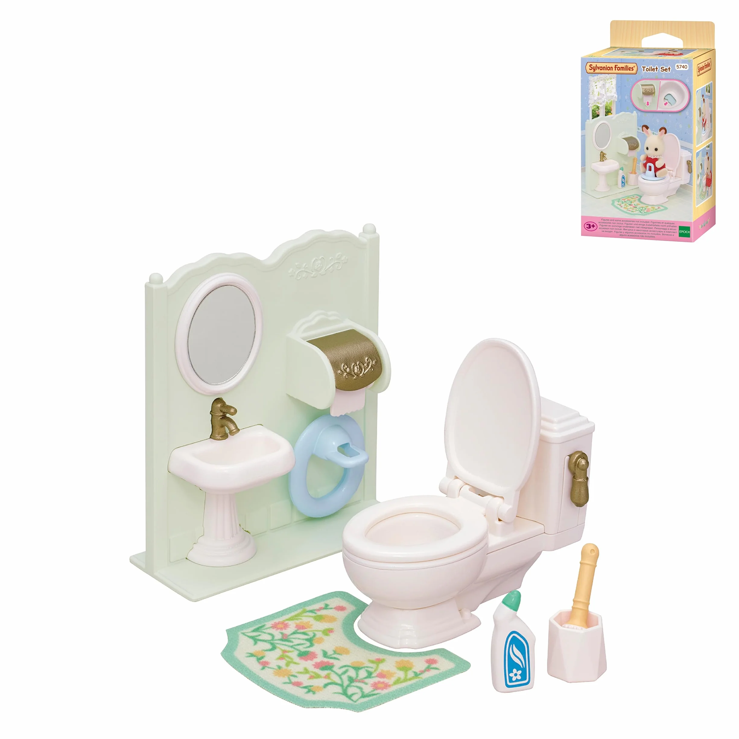 Sylvanian Families - 5740 Łazienka zestaw z toaletą - Zestaw do zabawy