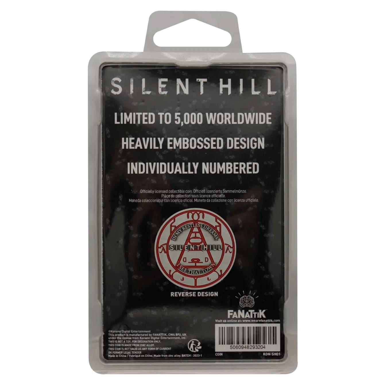 Silent Hill limitowana edycja piramidy głowa moneta - kolekcjonerskie pamiątki z horroru - metalowe wykończenie premium - oficjalnie licencjonowany przedmiot dla fanów
