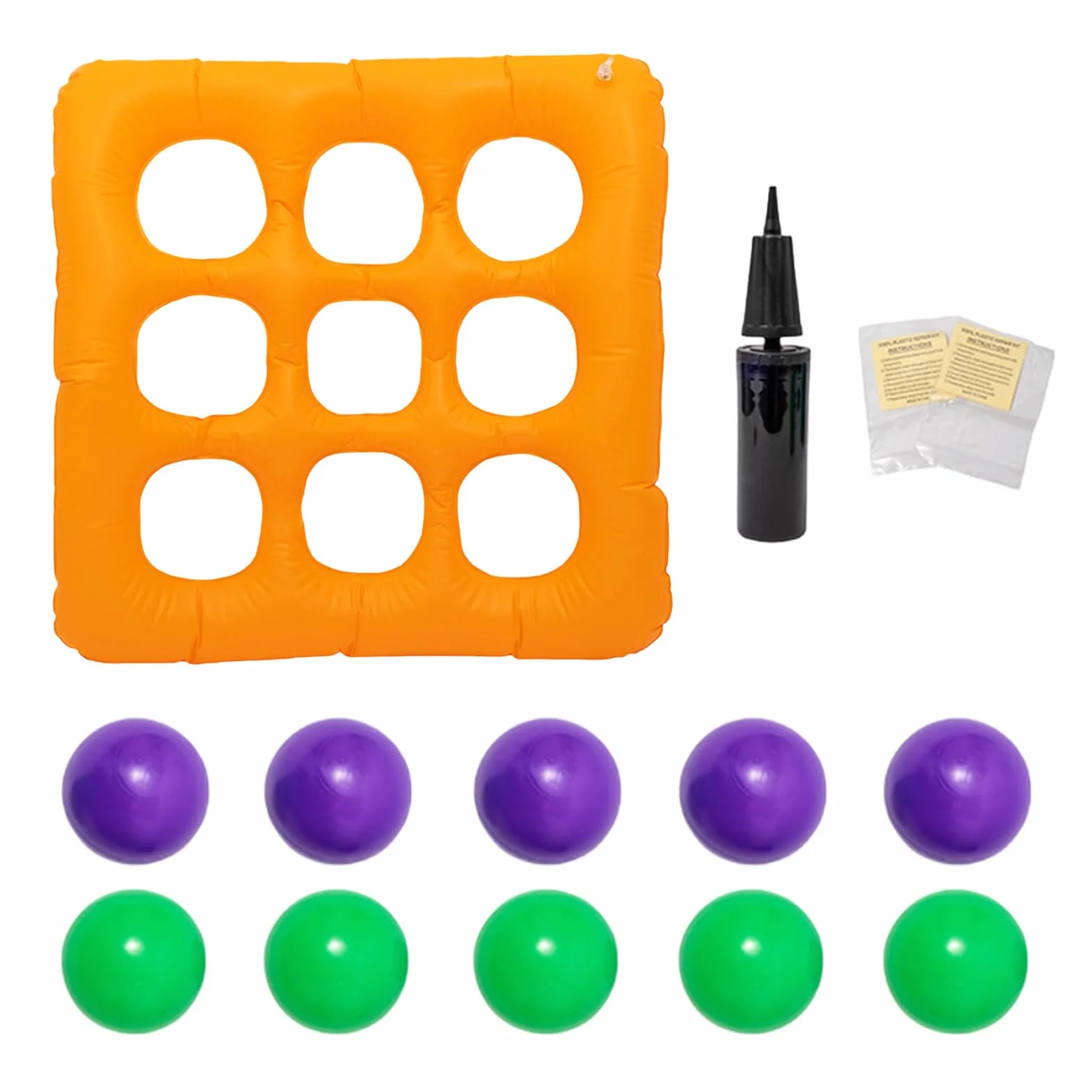 Nadmuchiwane gry w basenie - Ball Play Floats, kolorowe pływające zabawki z odpornymi komorami powietrznymi i łatwą konstrukcją dla rodziny, przyjaciół, nastolatków w domu, na podróż i na podwórku