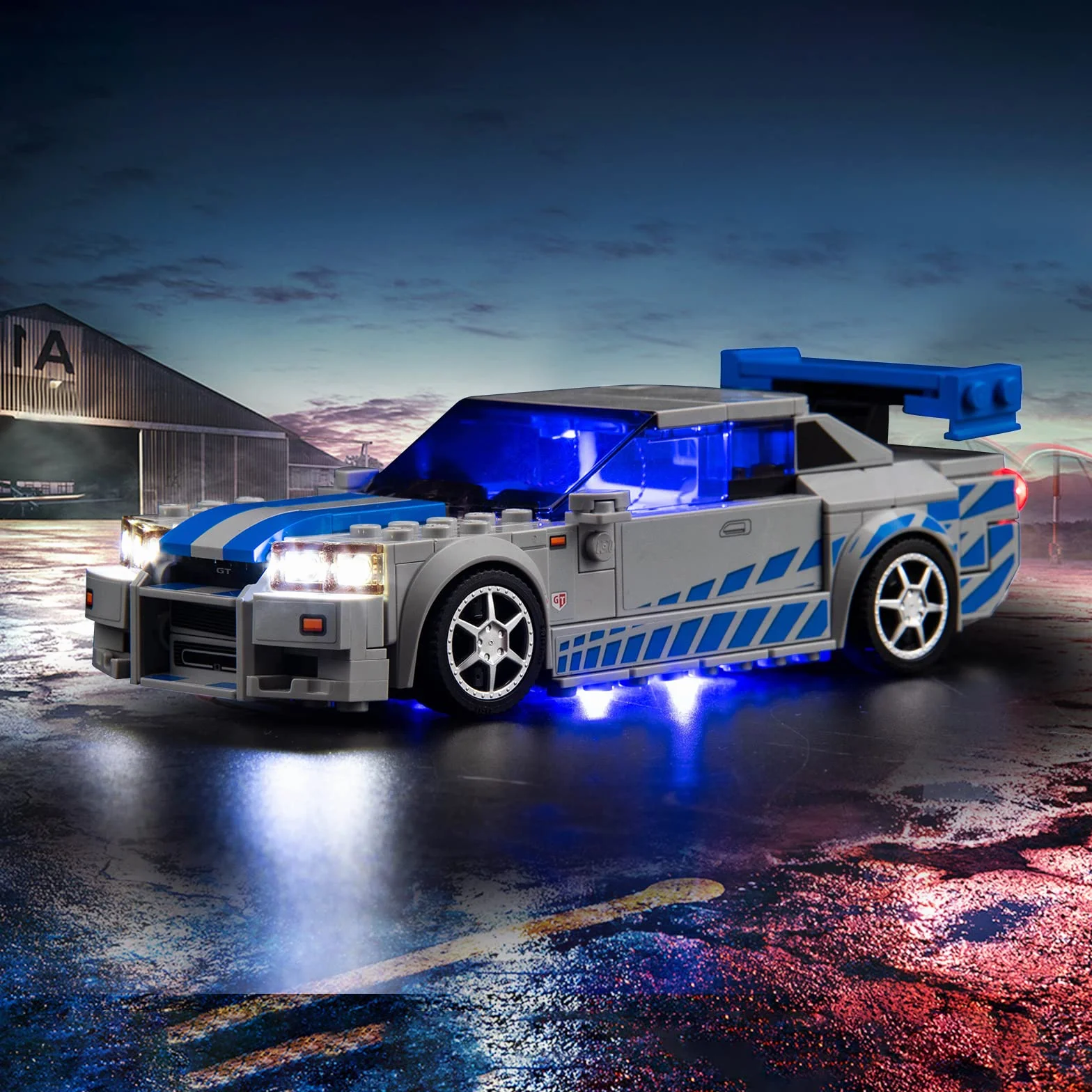Zestaw oświetlenia LED kompatybilny z Lego 76917 Speed Champions Nissan Skyline GT-R