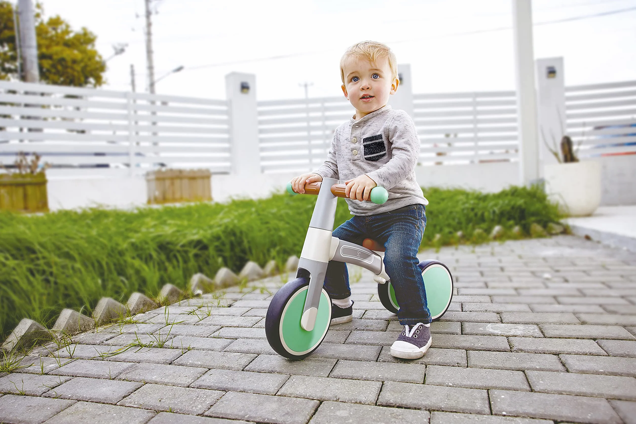 Balance Bike, Green, Made of Aluminium, Hape My First Balance Bike. 12 months +