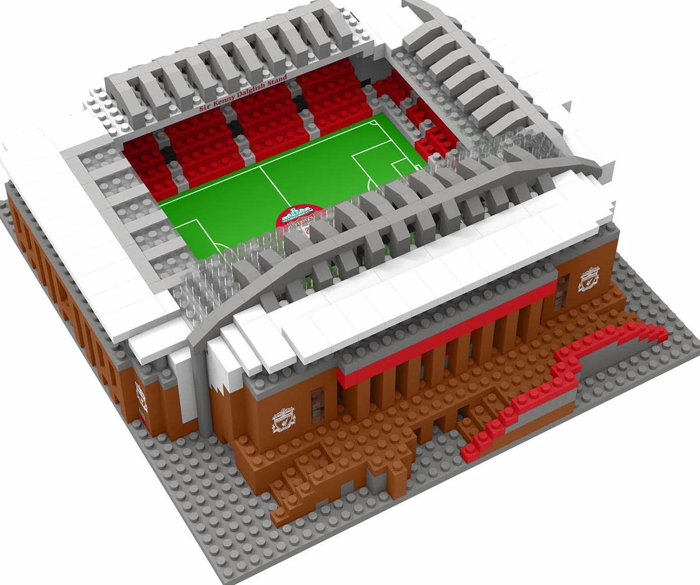 FOCO Oficjalny produkt licencjonowany Liverpool FC Anfield BRXLZ kamienie 3D mini stadion piłkarski zestaw budowlany