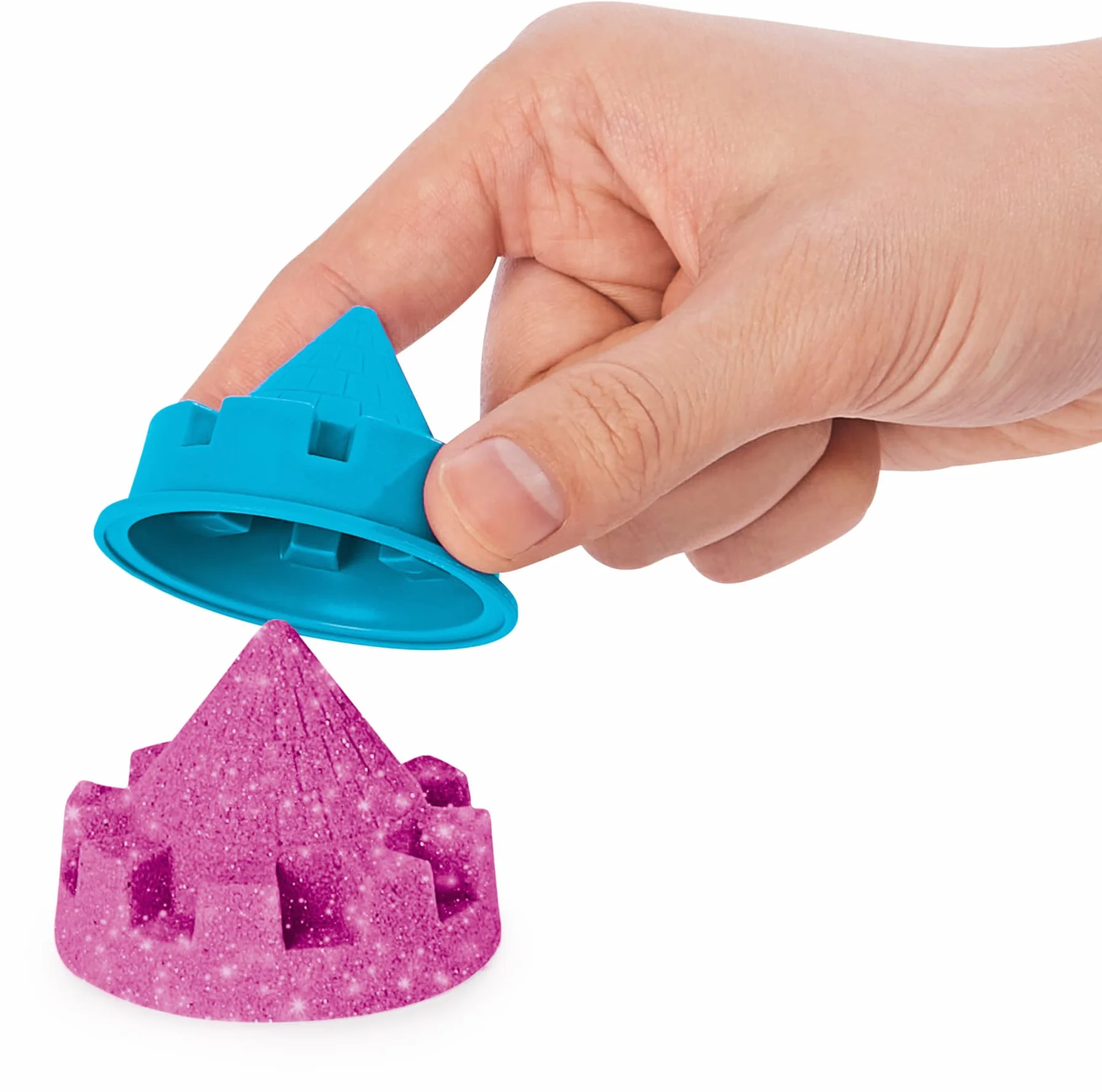 Kinetic Sand Shimmer Sand Castle 454 g różowy zabawki dla dzieci 3 lat