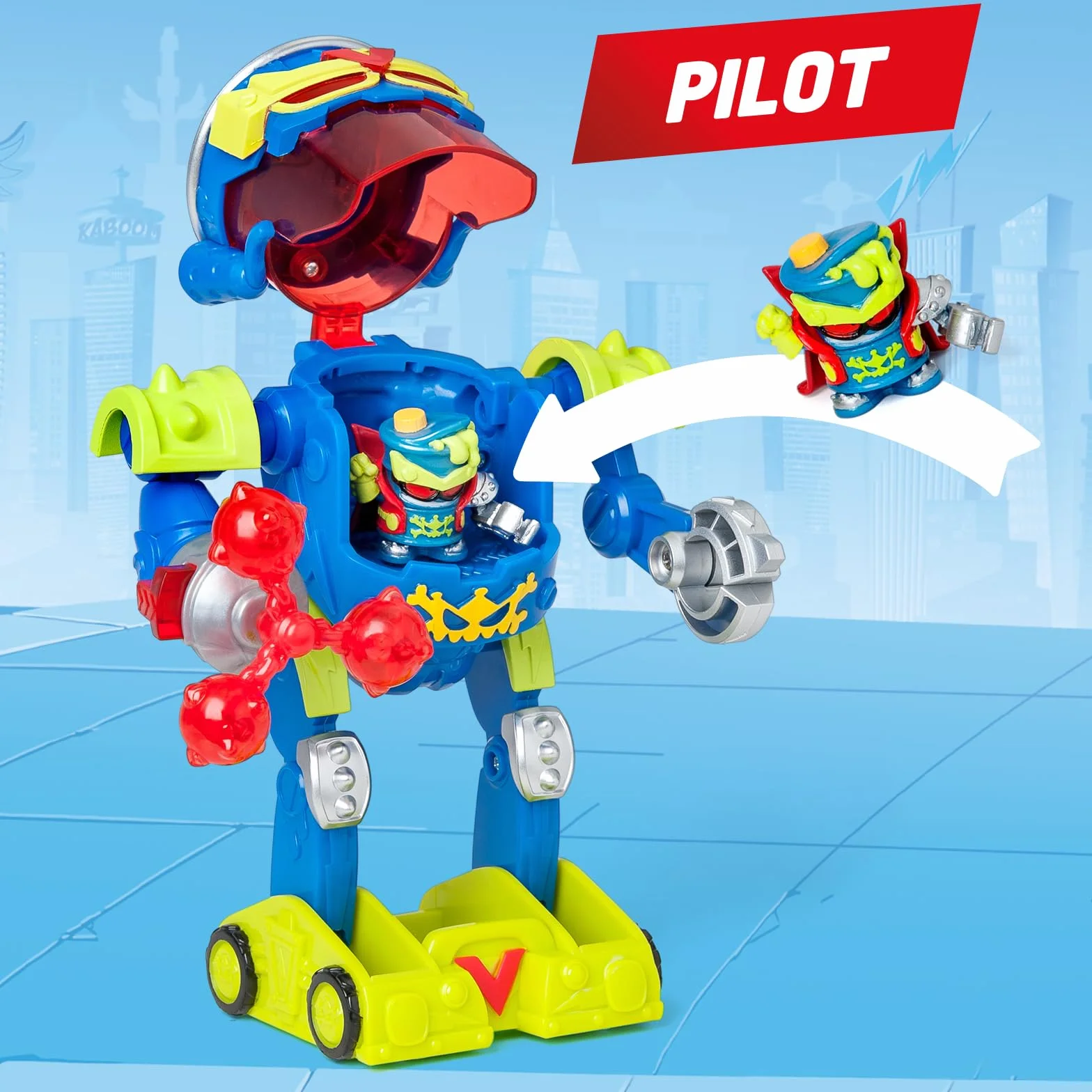 SUPERTHINGS - Ultra Striker Mr. King. Mr. King Ultra Striker Robot z serialu SuperThings Kazoom Power". Zawiera 1 Ultra Striker Robot, 1 Mr. King Exclusive
