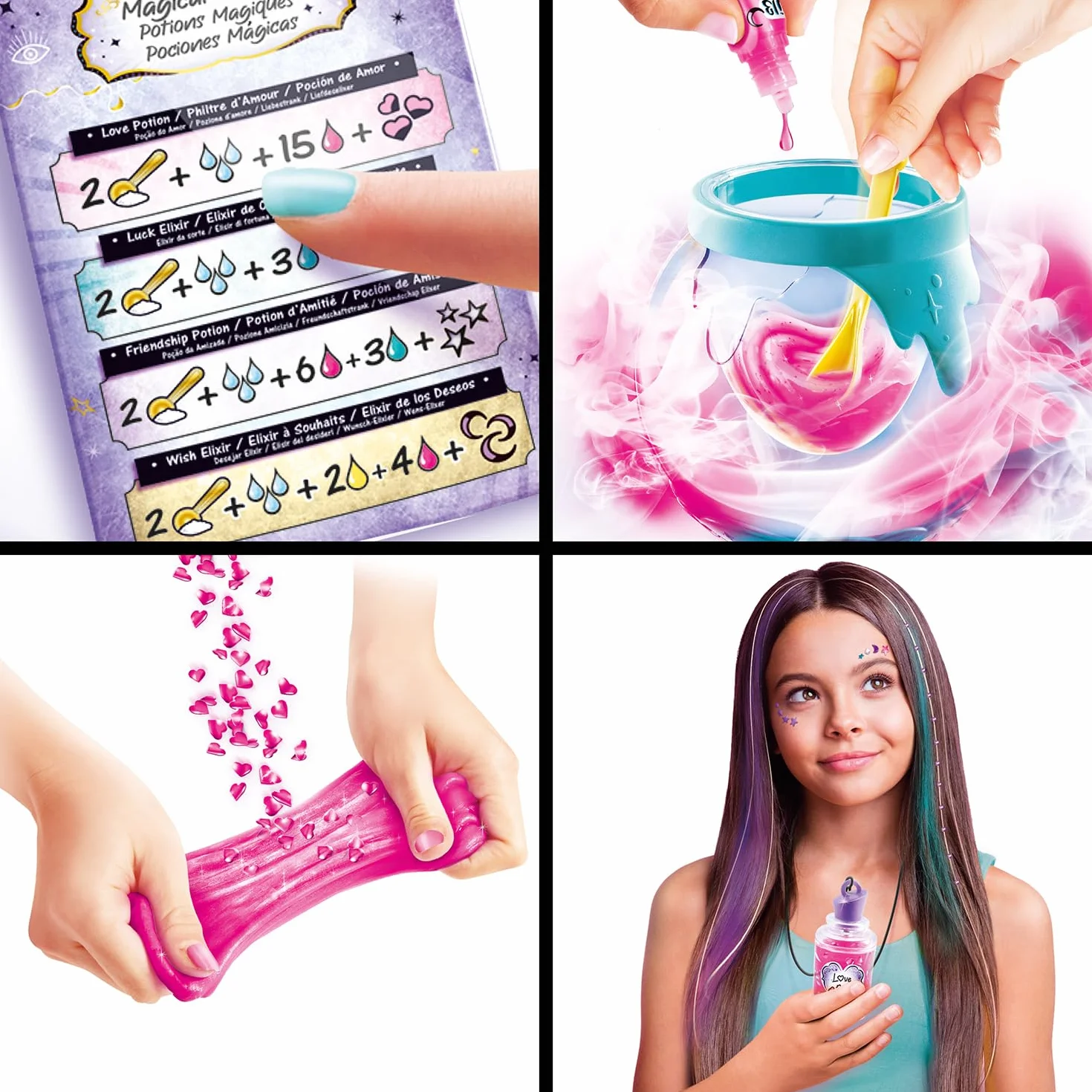 Canal Toys - Magical Slime - Moja Fabryka Magicznych Eliksirów - Kocioł Slime DIY - Od 6 lat - SSC 196, Wielokolorowy, 34 x 14 x 27,5 cm