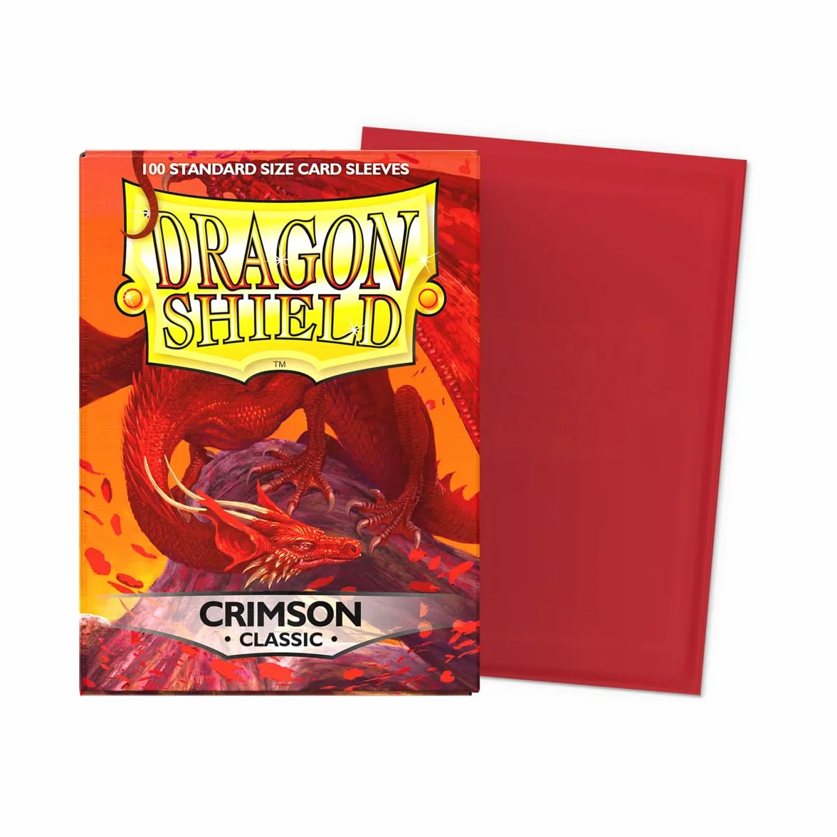 Dragon Shield - Classic Standard Size Sleeves 100Pk - Crimson, ART10021